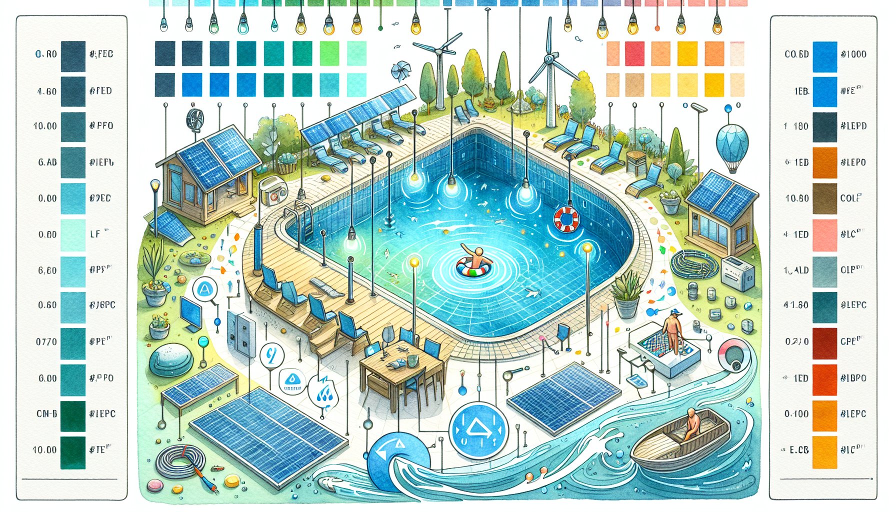 10 myths about LED pool lighting debunked, covering energy efficiency, customizable colors, and installation safety.