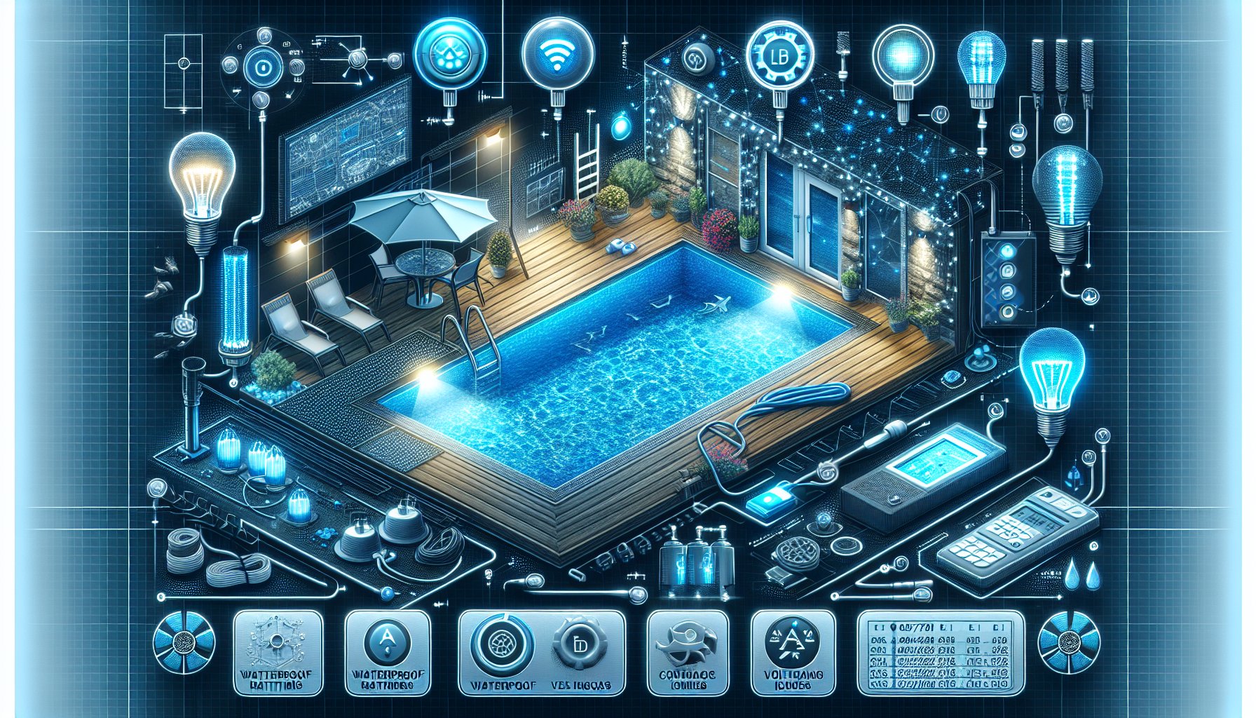 6 common mistakes in LED pool lights installation, covering waterproof ratings, voltage issues, and smart lighting control.