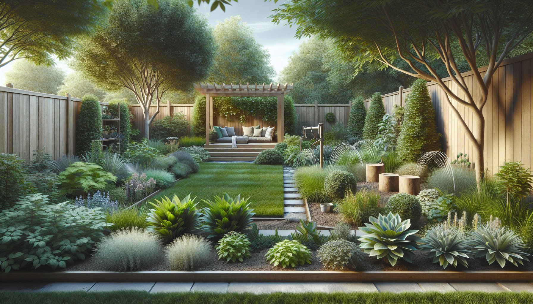 Step-by-step guide on planting bed design for backyard gardening, focusing on soil health, sustainable irrigation, and plant selection.