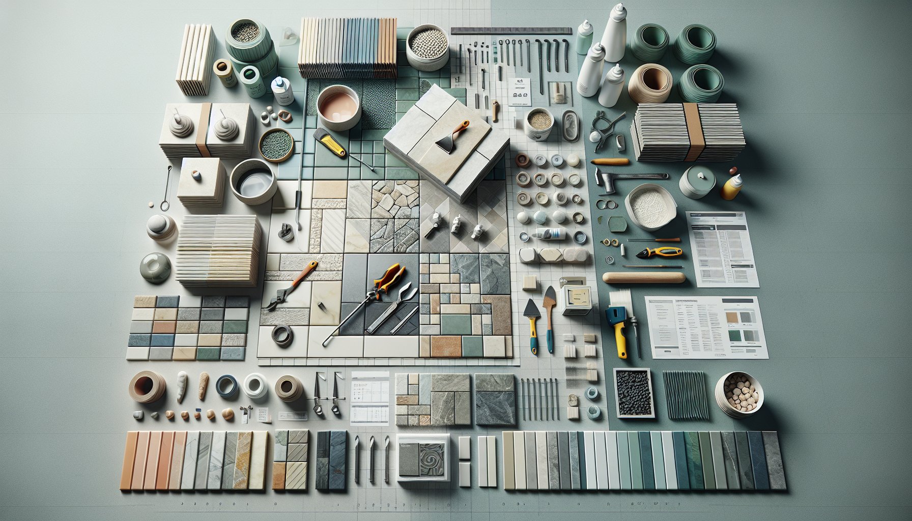 DIY guide for installing natural stone tiles, covering layout planning, adhesive, grout selection, and home improvement tips.