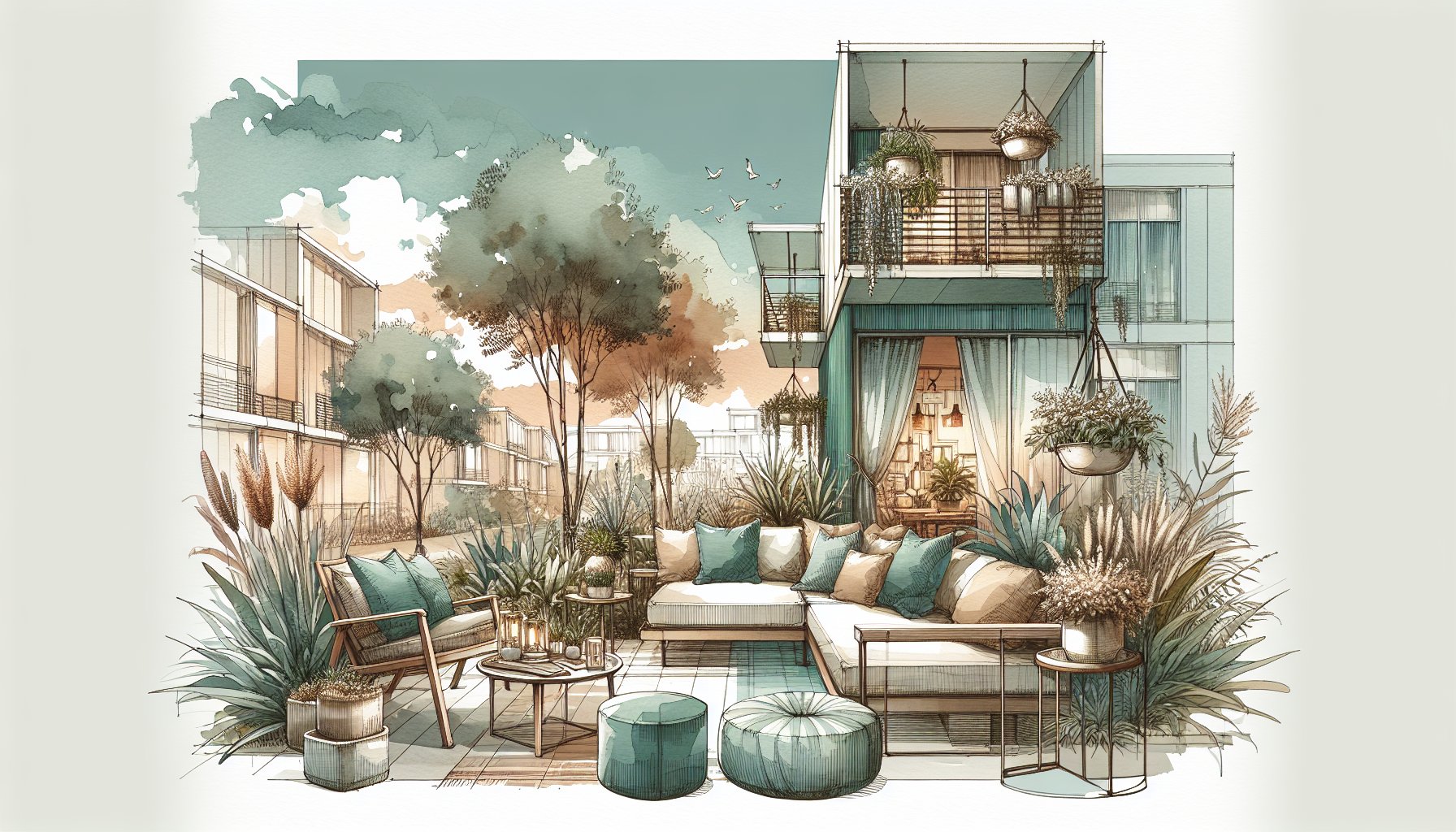 Tips for maximizing small outdoor spaces with vertical gardening, multi-functional furniture, and seasonal plant selection.