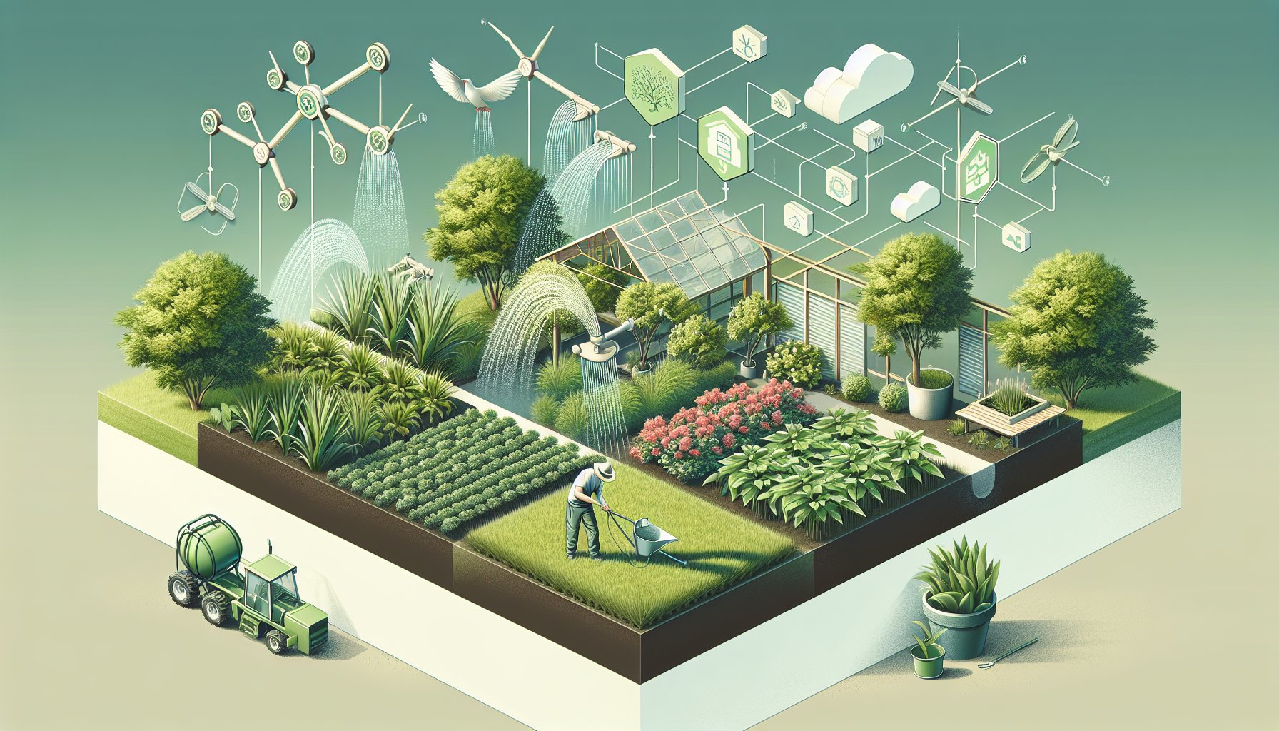 Common misconceptions about landscaping maintenance, including sustainable gardening, smart irrigation, and xeriscaping techniques.