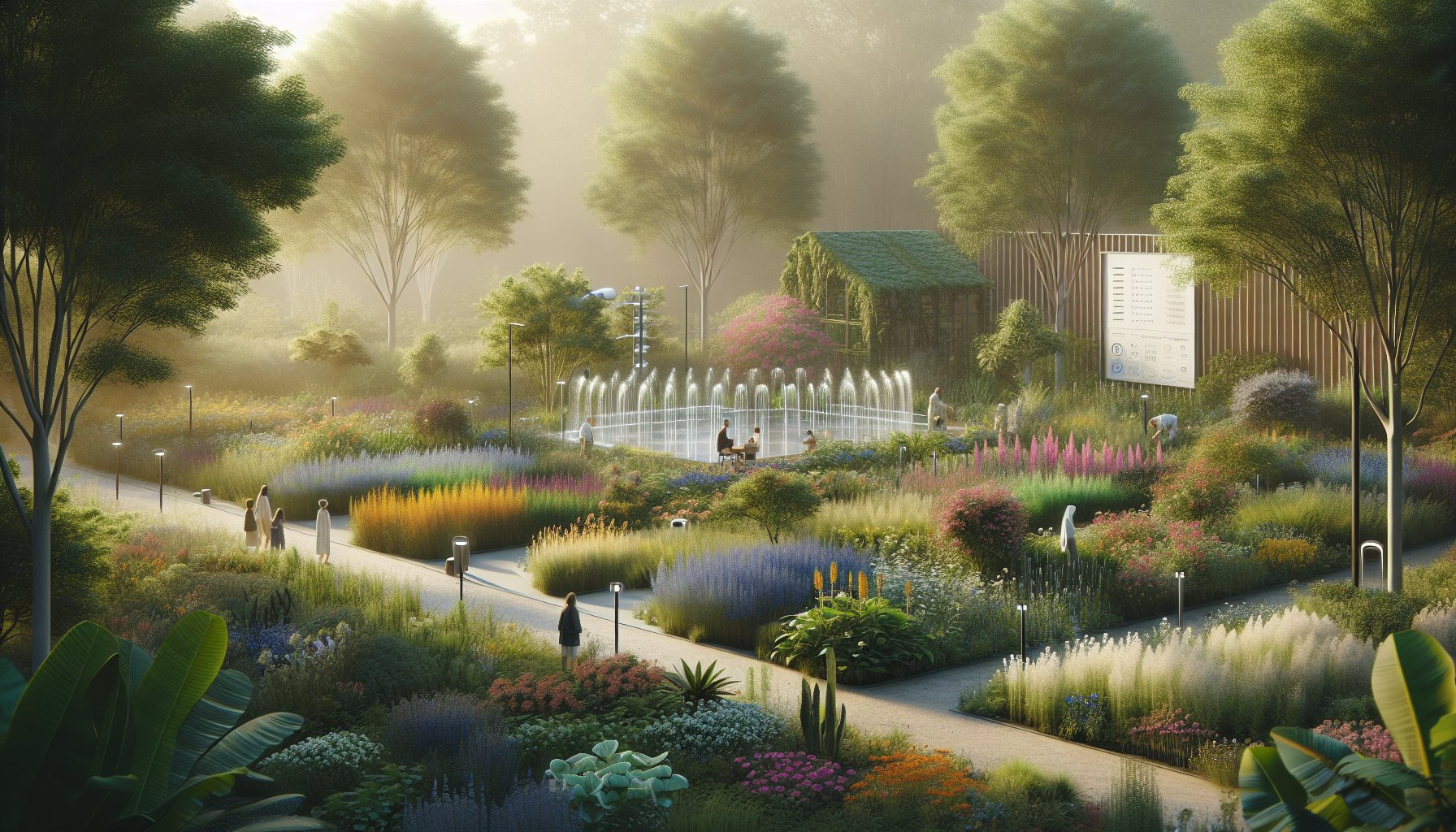 Guide to sustainable landscaping in 2025 featuring native plants, smart irrigation, community gardens, and ecological stewardship.