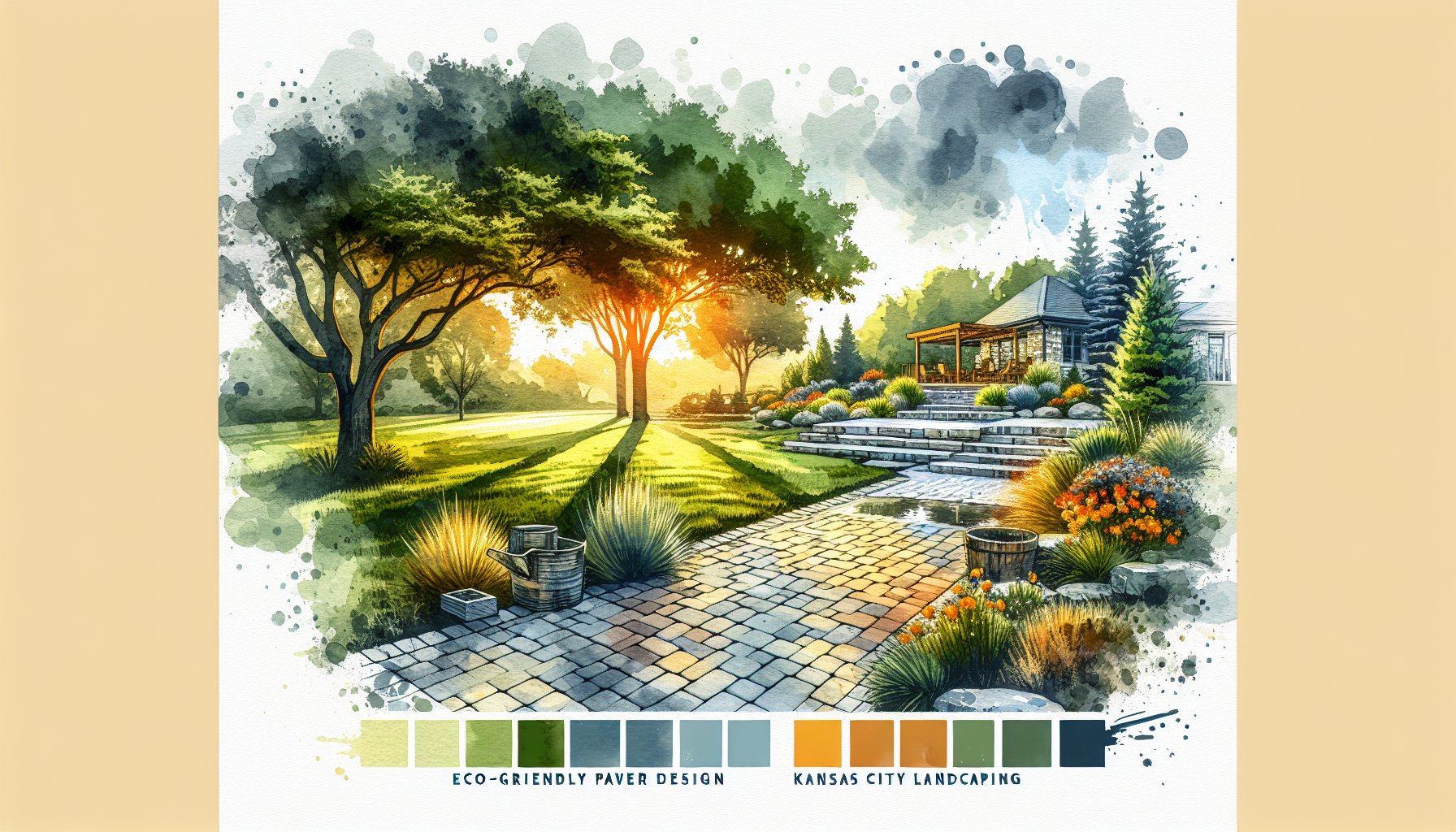 Creative homeowners explore eco-friendly paver design for outdoor spaces and DIY projects in Kansas City landscaping.
