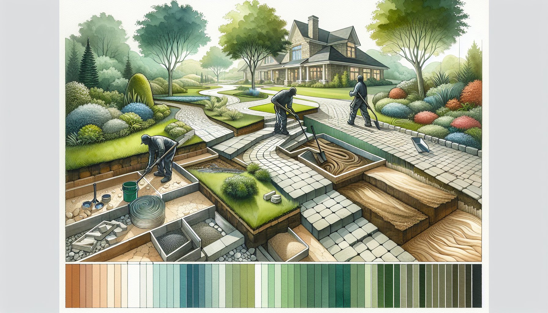 Common paver installation mistakes: neglecting drainage, soil composition, edging, and the benefits of polymeric sand.