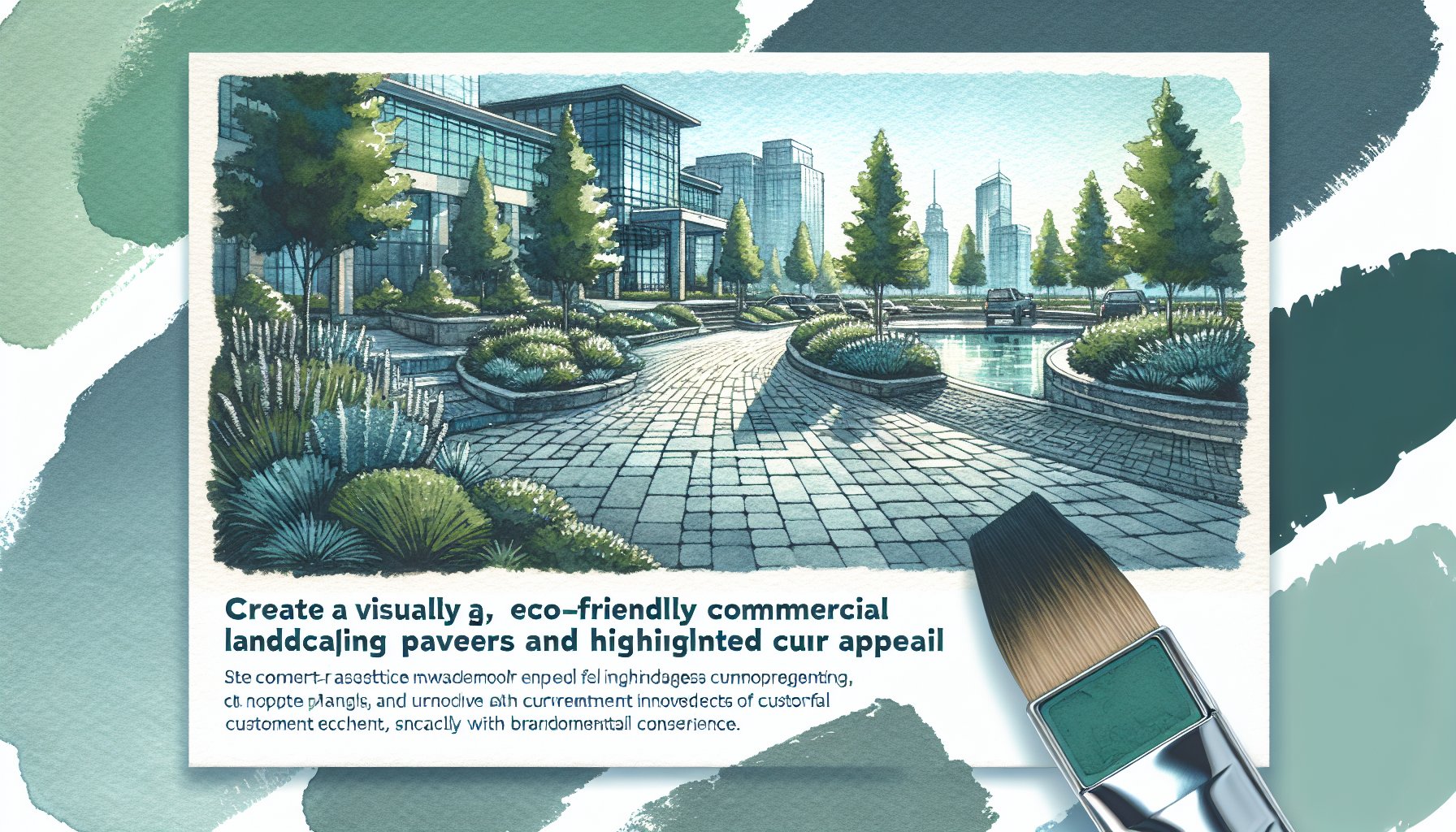 Pavers enhance curb appeal in commercial landscaping, promoting eco-friendly aesthetics and boosting customer engagement.