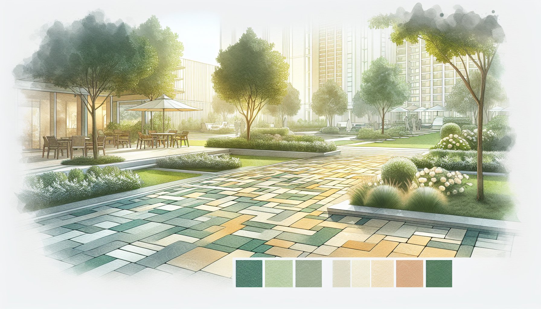 Guide to choosing eco-friendly concrete and stone pavers for outdoor design, installation, and maintenance solutions.