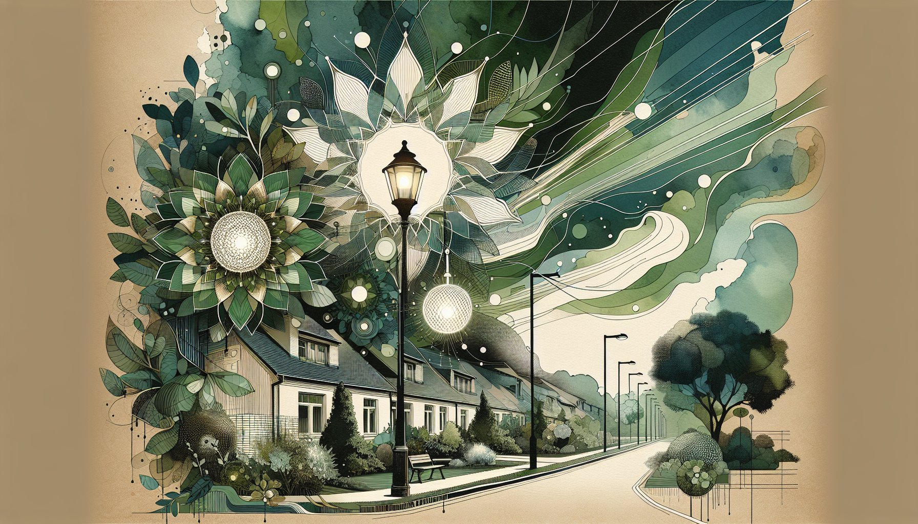 Outdoor lighting options for landscapes, featuring eco-friendly choices, ambient lighting, safety, style, and smart systems.