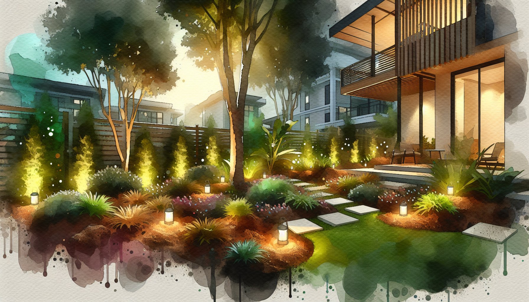 Top landscape products for DIY garden projects: organic mulch, nutrient-rich soil, sustainable hardscaping, outdoor lighting.