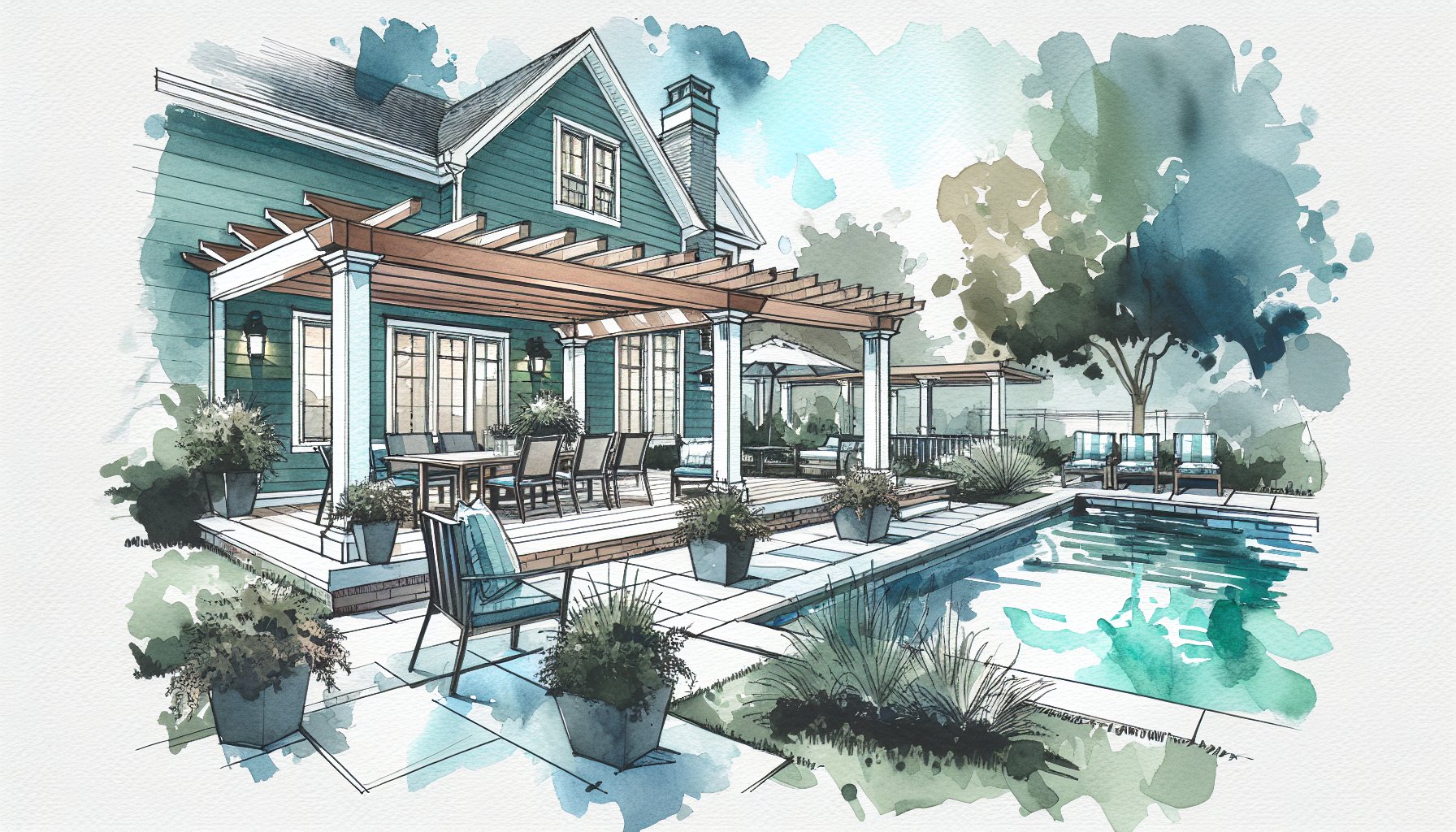 Comparison chart of patio materials considering climate, sustainability, and maintenance for Fredericksburg, Virginia.