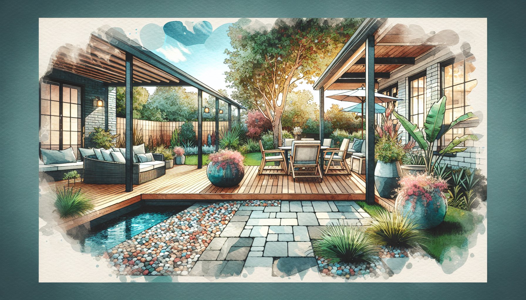 Exploring myths about patio materials like stamped concrete and composite decking for sustainable outdoor living design.