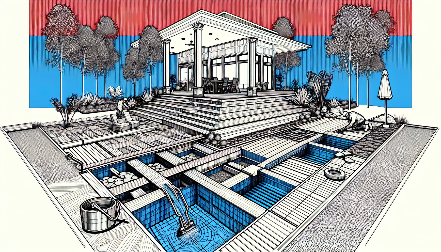 9 common mistakes in luxury deck installation, focusing on proper drainage and a maintenance plan for your outdoor oasis.