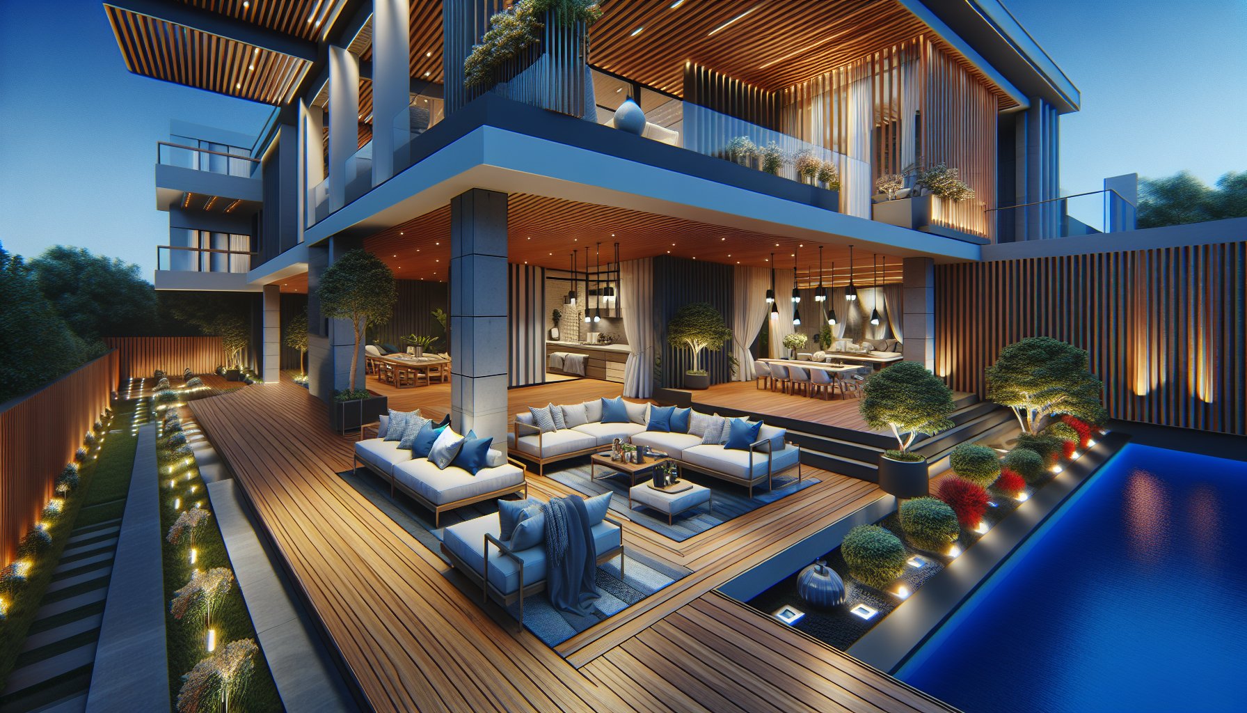 Luxury deck installation guide by Custom Decks LLC, focusing on composite decking and outdoor design for enhanced living spaces.