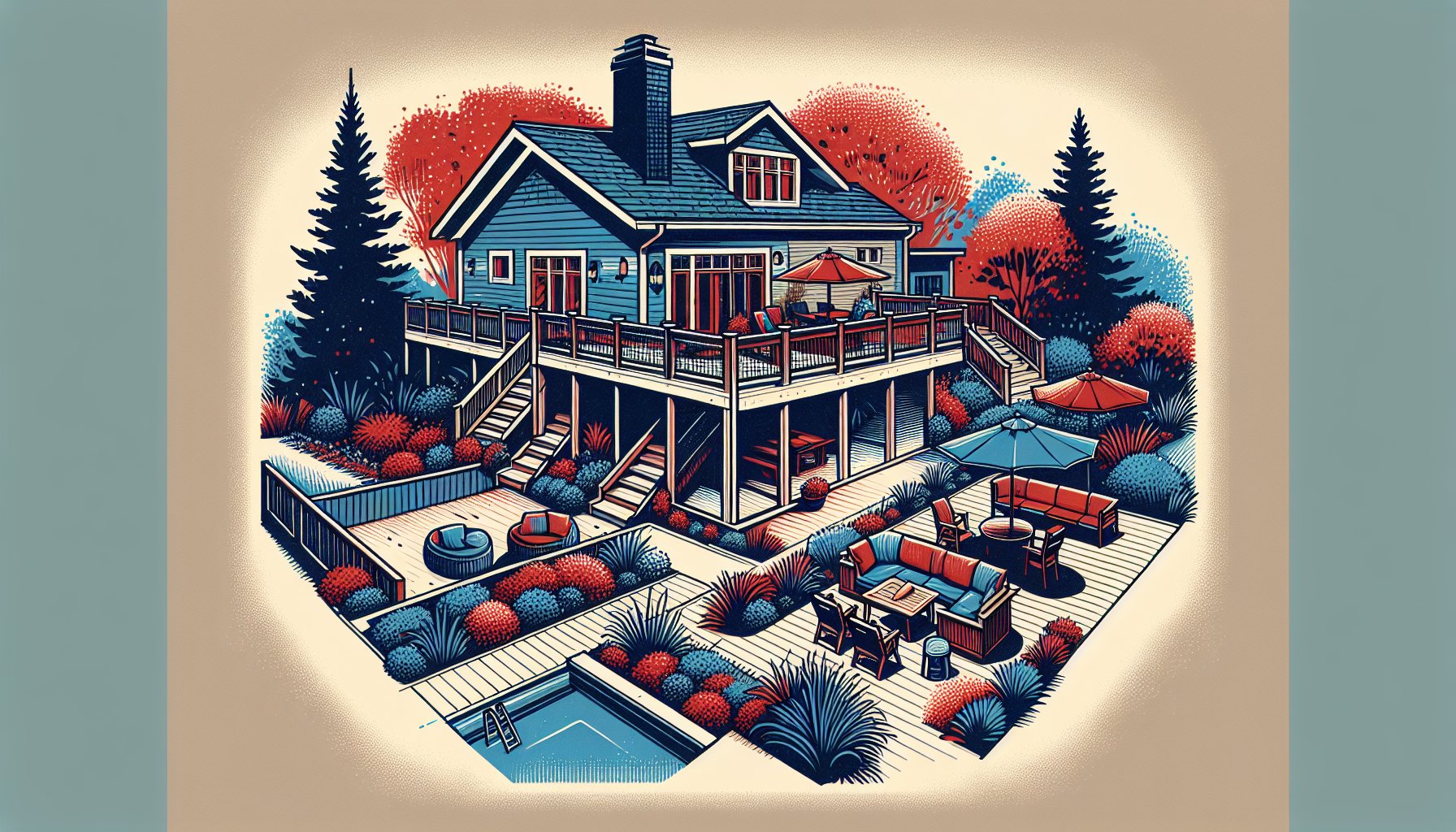 Custom deck building guide for Central Iowa, highlighting local regulations and zoning codes for outdoor living spaces in 2025.