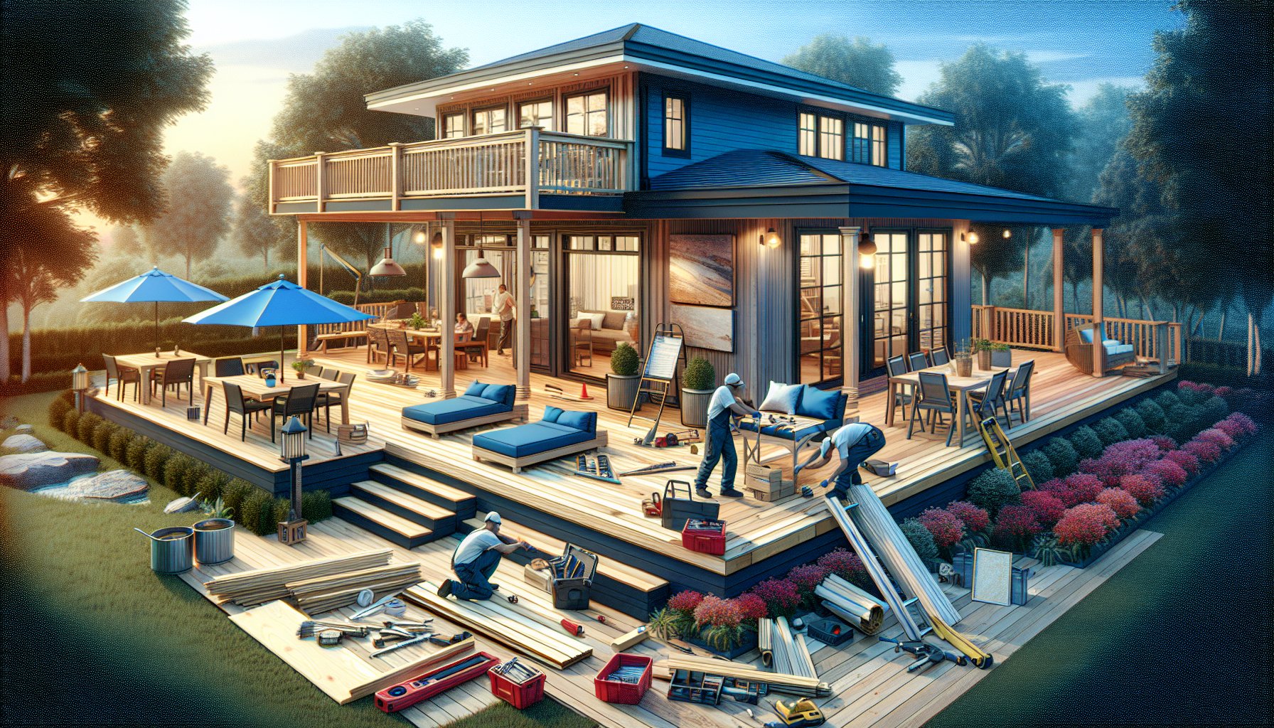 Guide to custom deck construction costs for outdoor living spaces in Iowa, covering deck installation and building a deck.