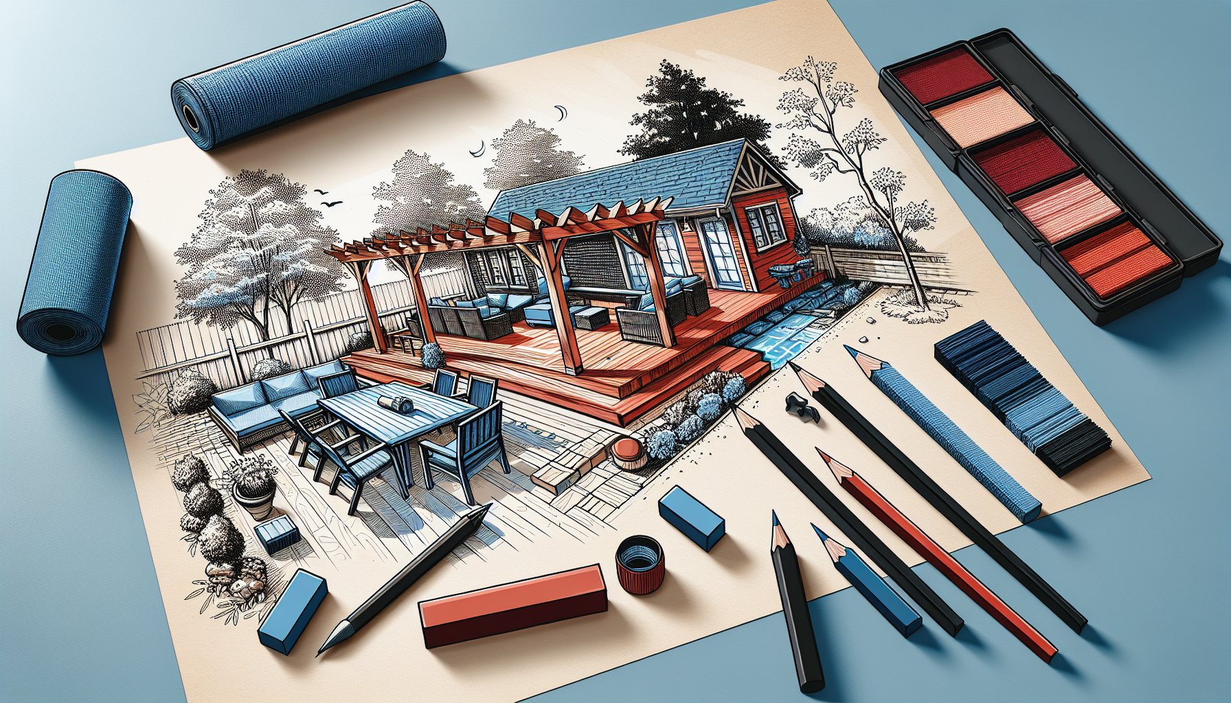 Step-by-step guide for custom deck building, enhancing outdoor living spaces with sustainable materials and craftsmanship.