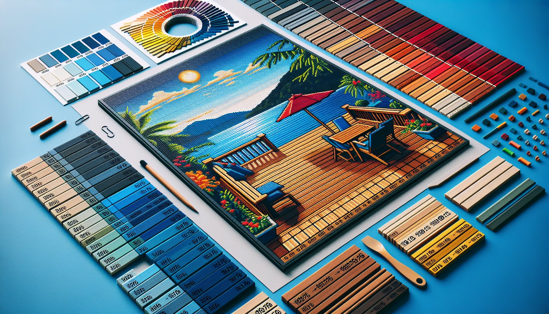 Guide to selecting decking materials for a custom deck, focusing on composite and PVC options for your outdoor sanctuary.