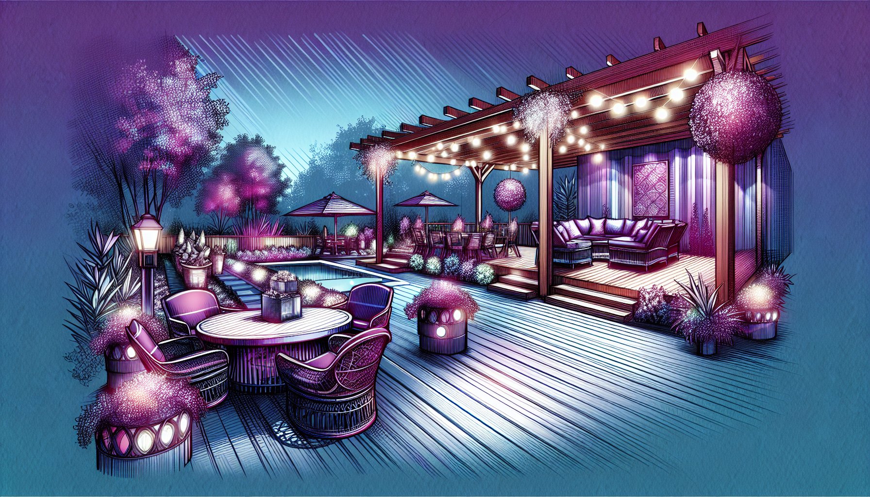 9 essential custom deck accessories enhancing outdoor living with comfortable seating, stylish lighting, and pergola designs.