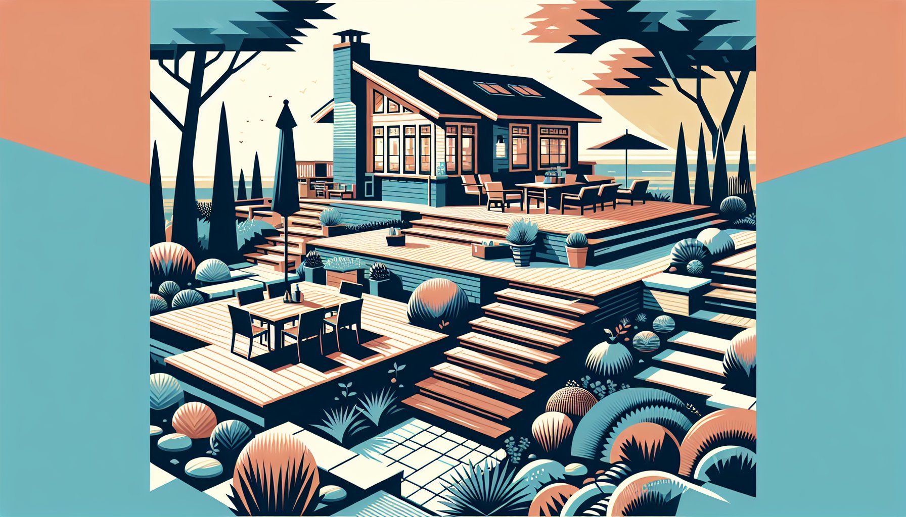 Custom deck building guide featuring design ideas, craftsmanship tips, and maintenance for an ideal outdoor living space.