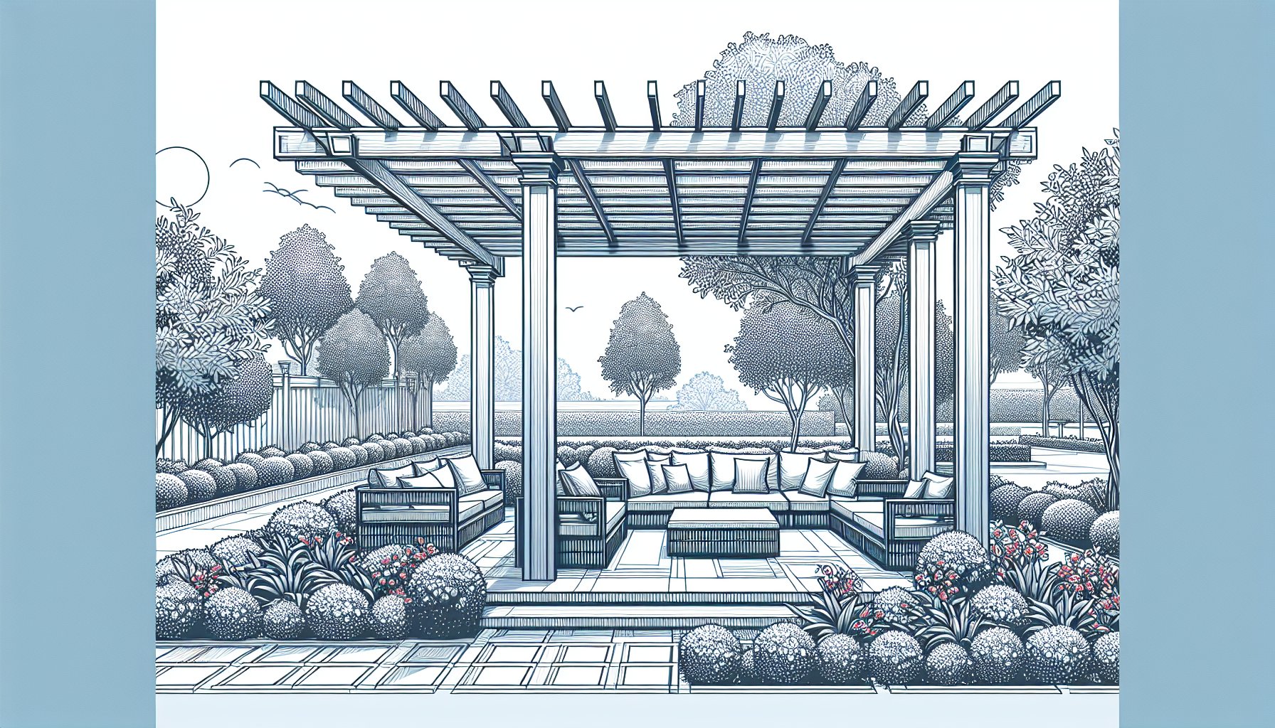 Stylish pergola design trends for 2025 enhancing outdoor living spaces with sustainable materials and boosting property value.