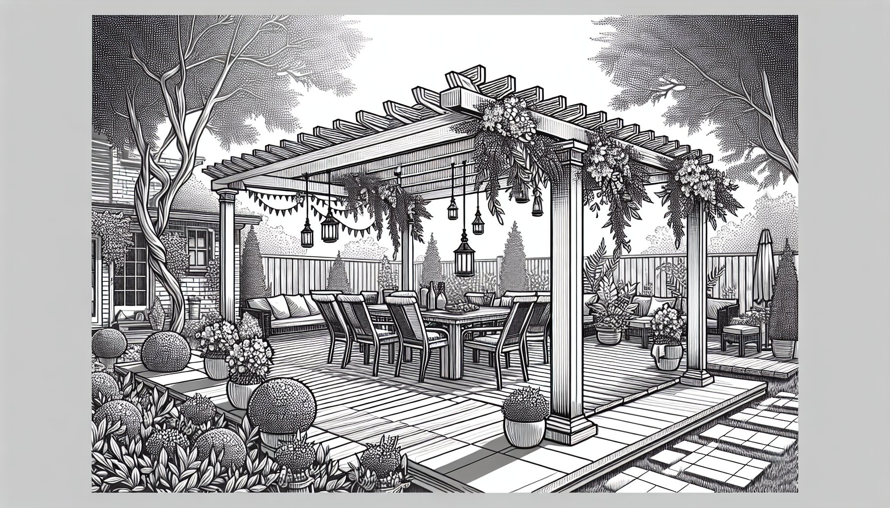 12 creative outdoor decor ideas to transform your pergola into a summer oasis for unforgettable backyard gatherings.