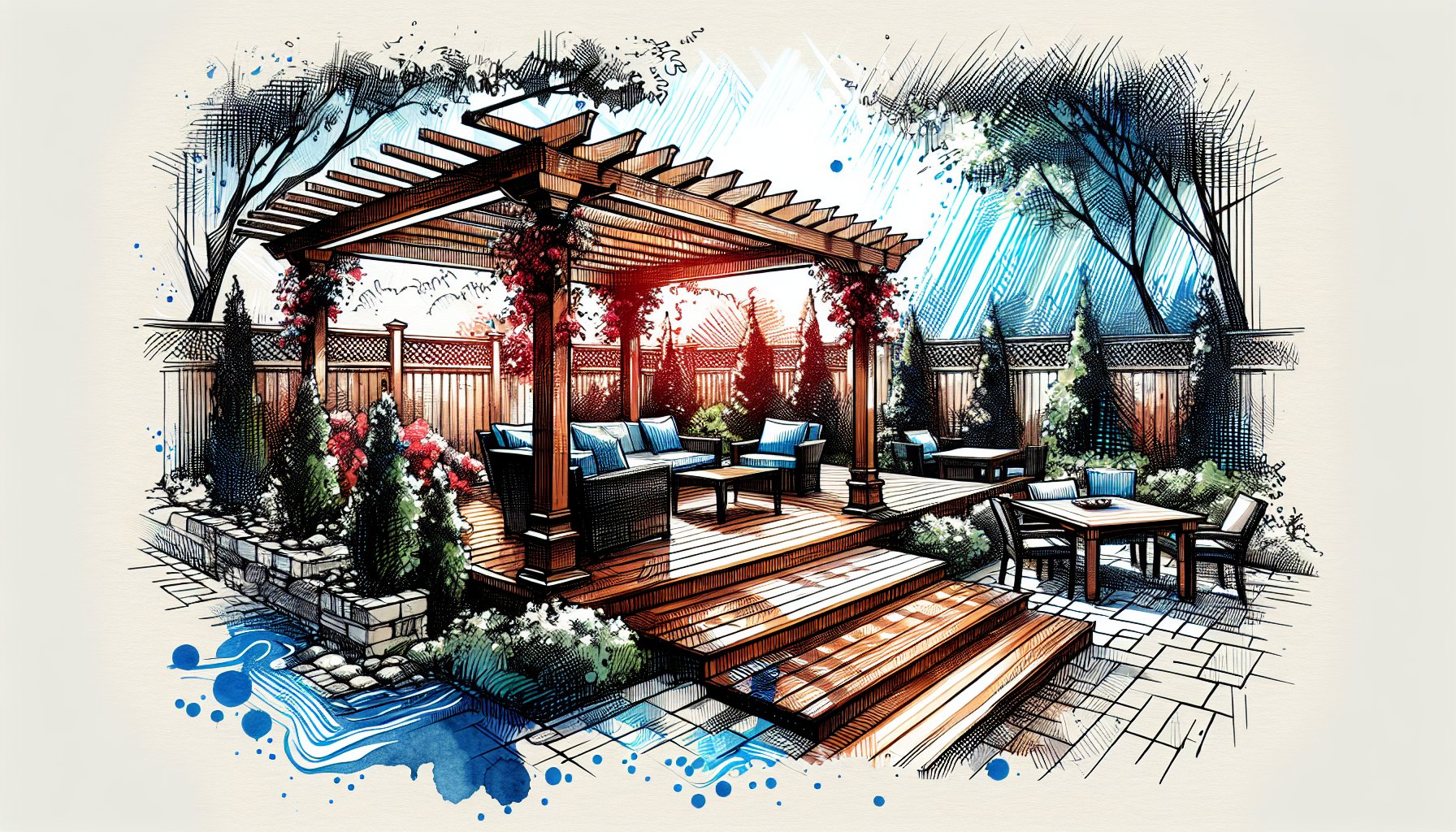 Top 10 pergola designs showcasing Iowa craftsmanship for a stunning outdoor living space and backyard oasis.