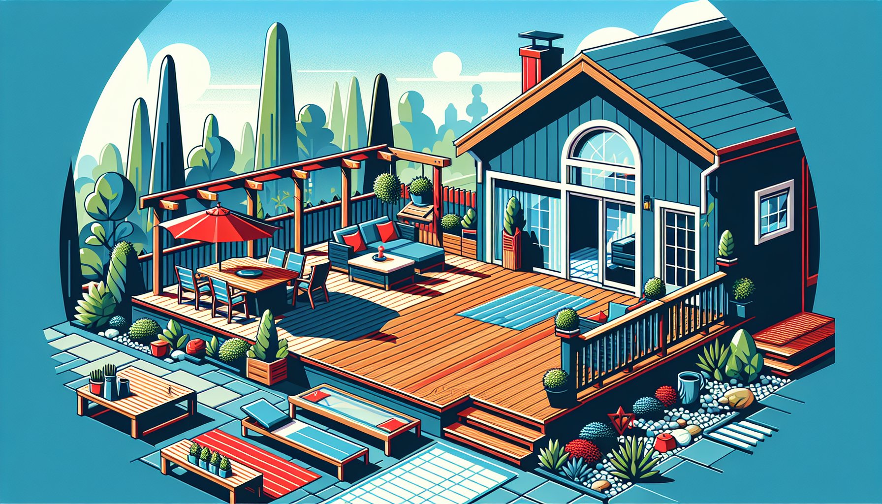 Guide to choosing sustainable deck materials for your outdoor sanctuary by Custom Decks LLC in Iowa.