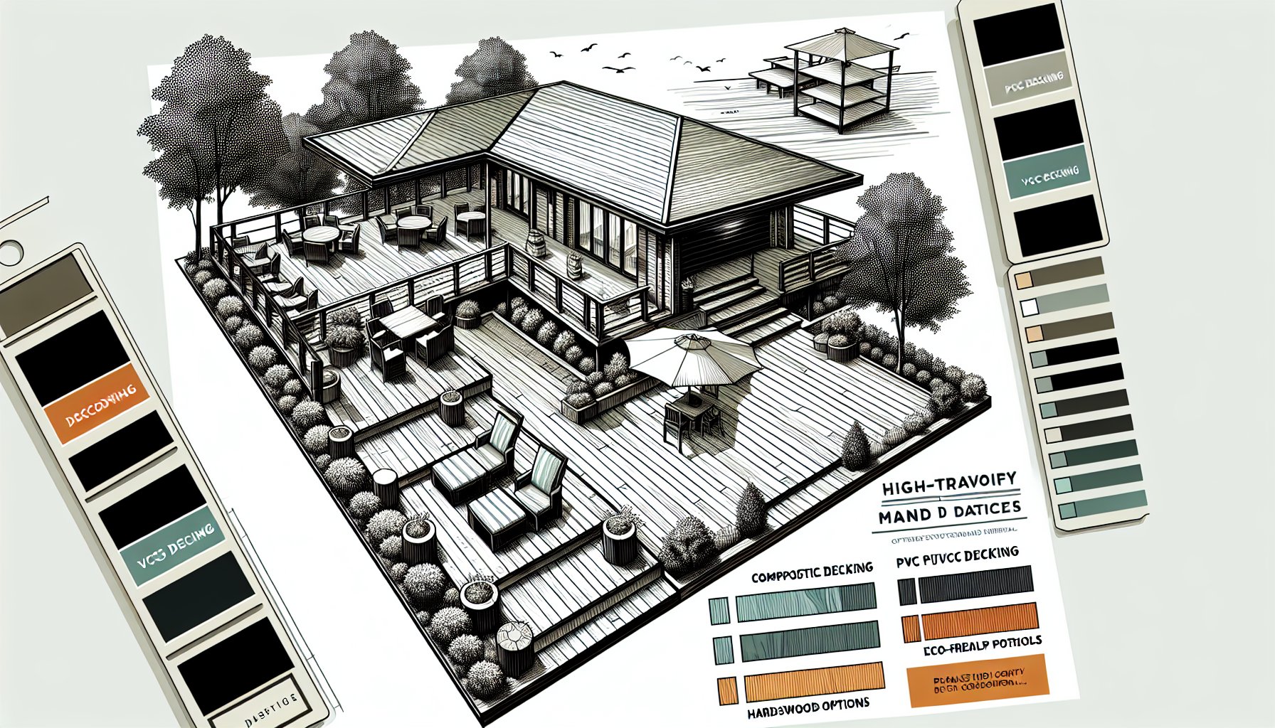 Best deck materials for high-traffic areas in 2025: composite, PVC, hardwood, and eco-friendly options.