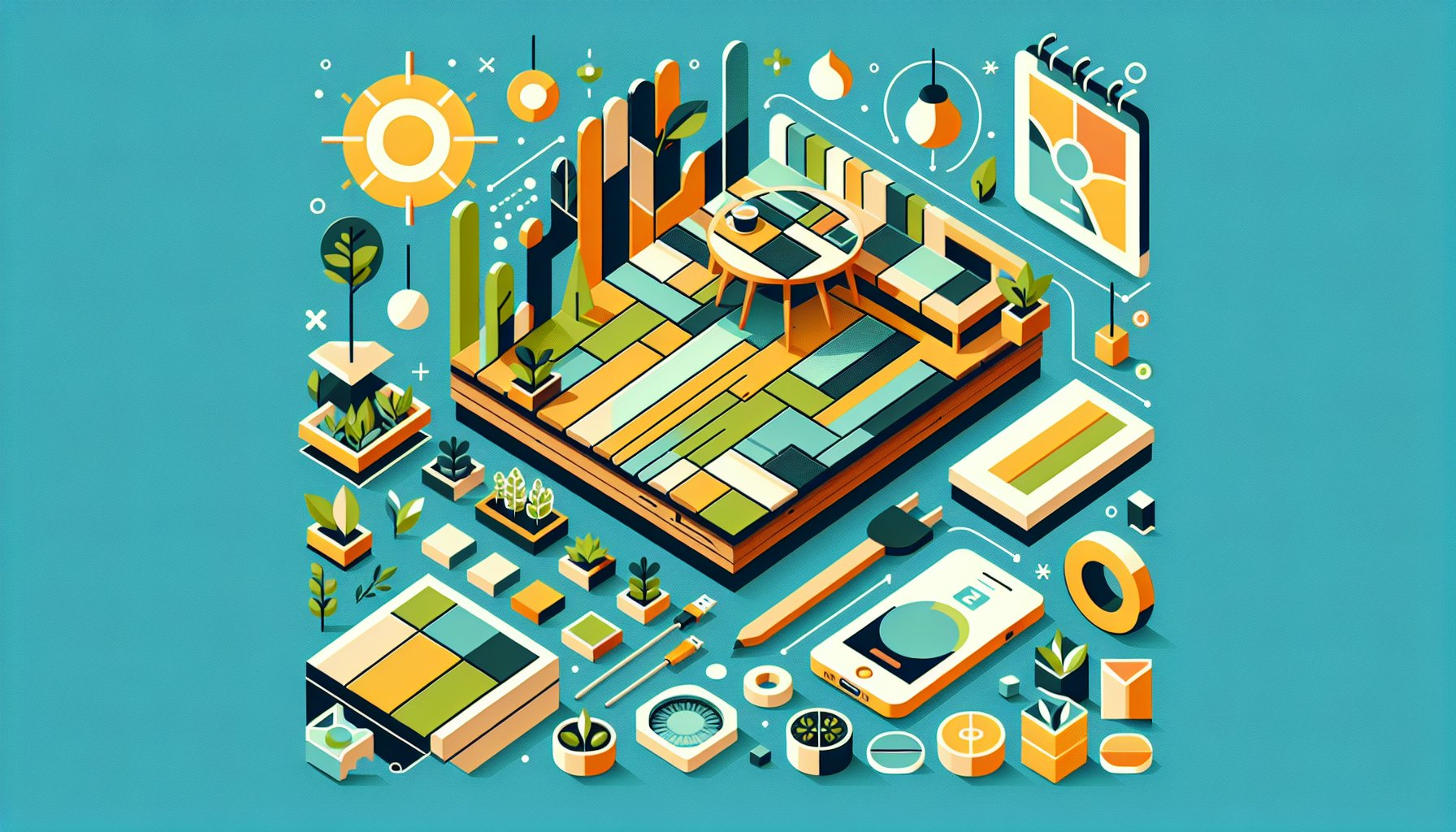 Innovative sustainable and eco-friendly decking options with smart technology for low-maintenance outdoor spaces in 2025.