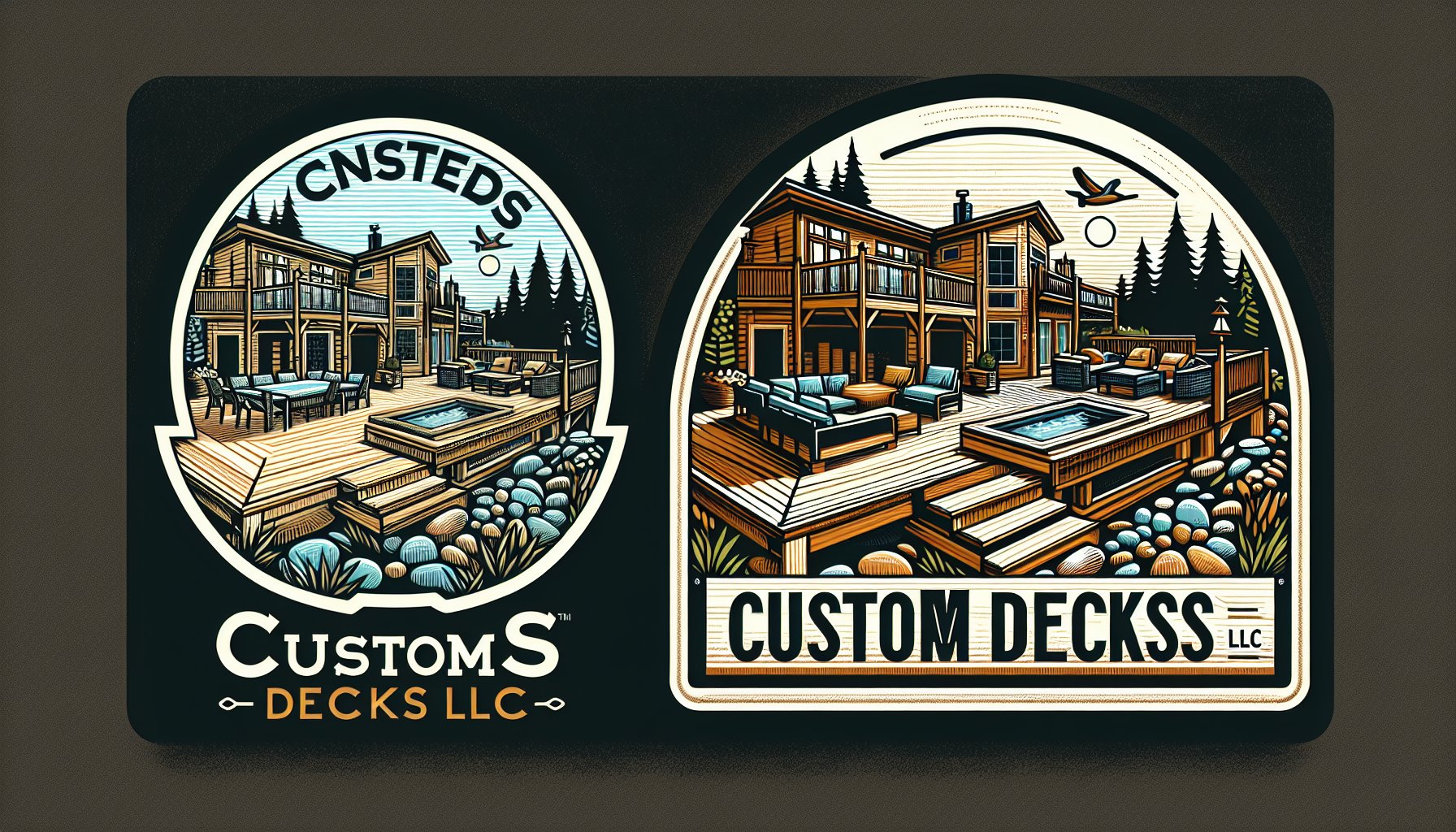 Luxury deck designs by Custom Decks LLC featuring eco-friendly materials and multi-level layouts for outdoor living essentials.