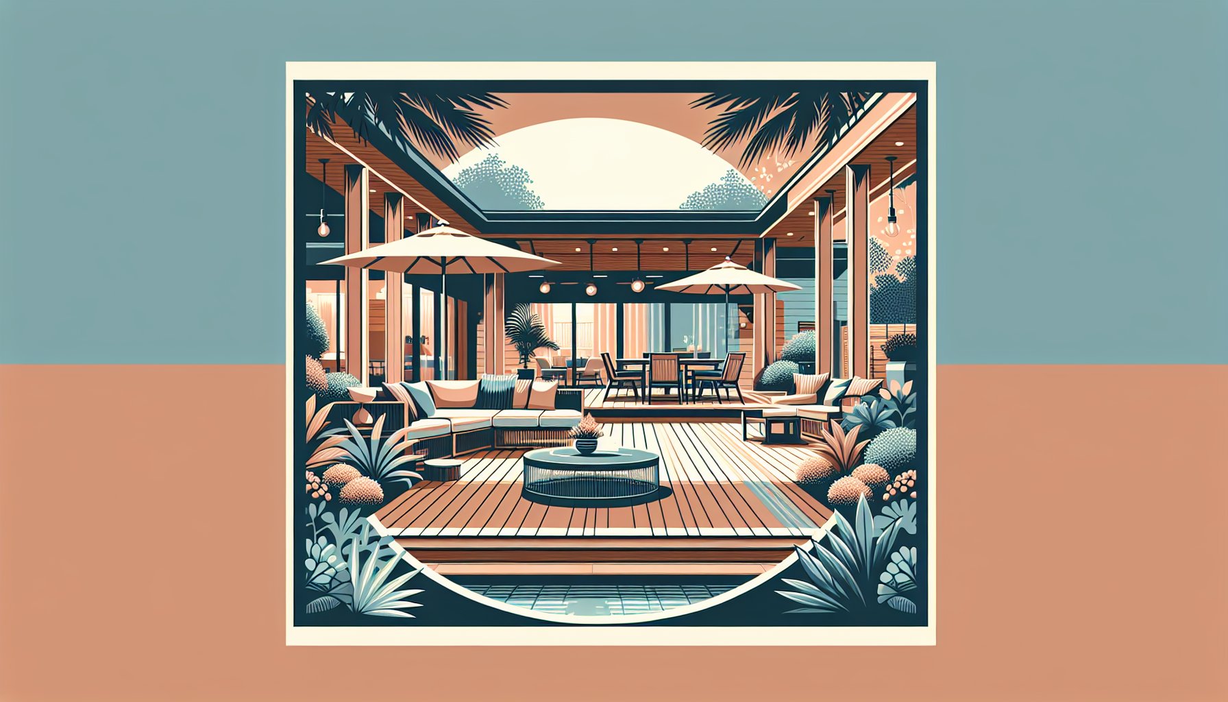 Luxury deck designs showcasing custom outdoor living spaces with seamless indoor-outdoor transitions and personalized oases.