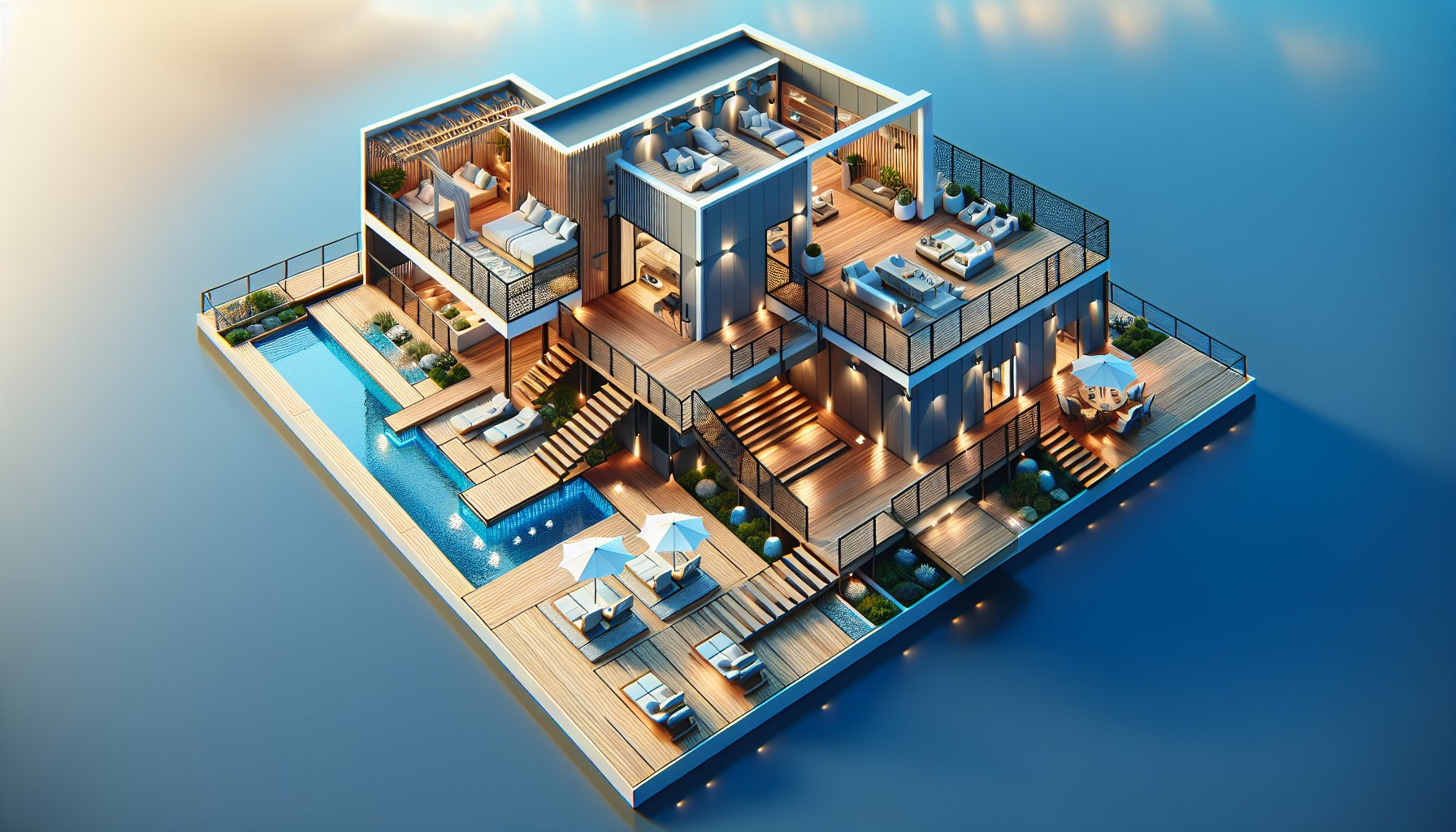 Stunning luxury deck designs by Custom Decks LLC featuring Endeck PVC decking for resilient outdoor living in Iowa.