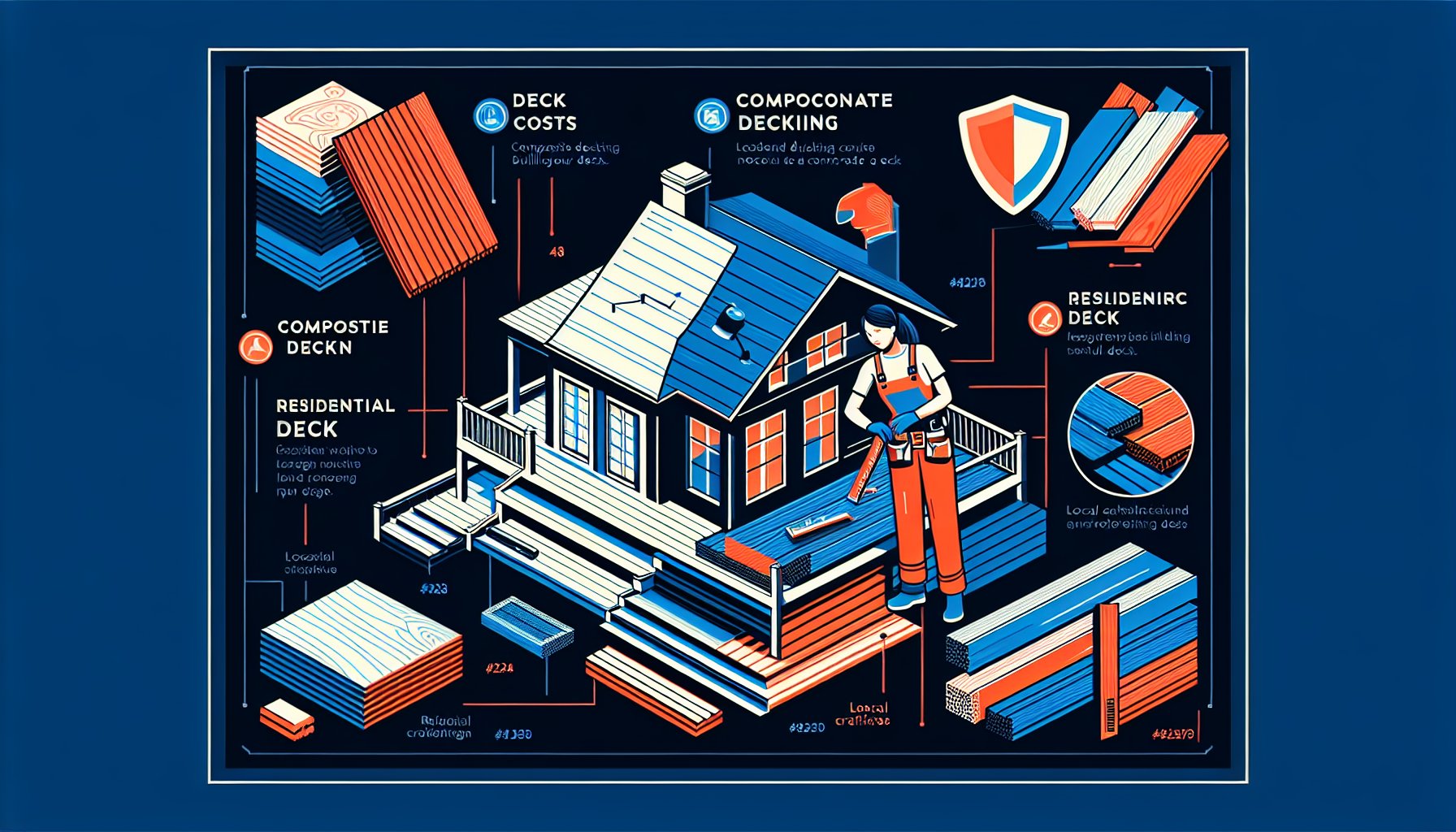 Cost breakdown for residential deck installation, featuring composite decking, local craftsmanship, and budgeting tips for future-proofing.
