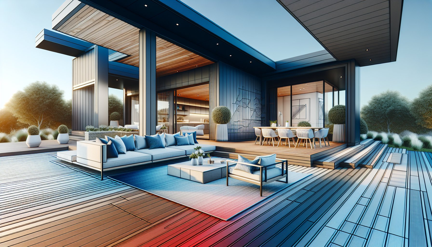 10 stylish deck designs featuring minimalist elegance and modern materials for transforming outdoor living spaces in 2025.