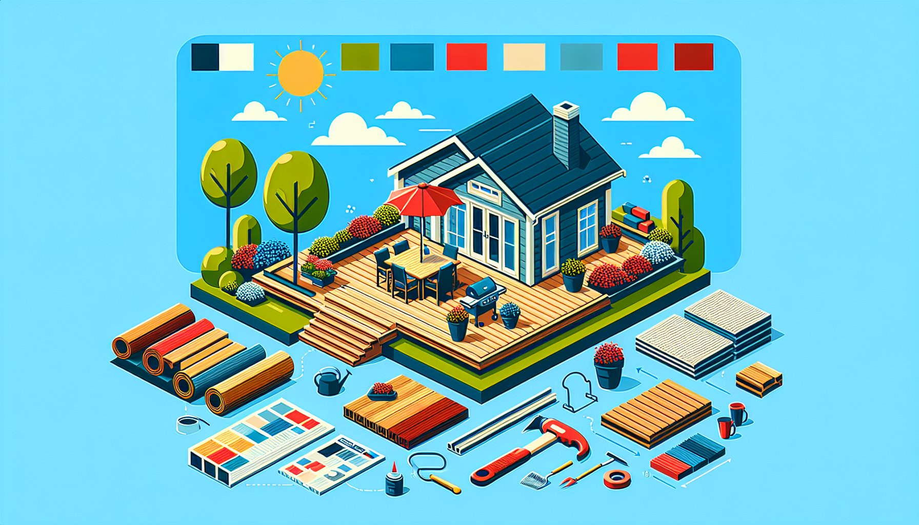 Cost breakdown for residential deck installation in 2025 by Custom Decks LLC, enhancing outdoor living and home value.