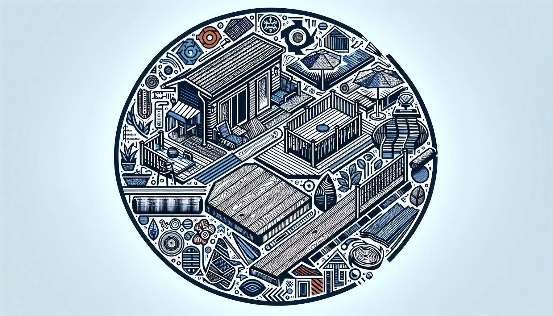 7 popular deck materials for 2025 renovations, featuring eco-friendly options, composite, aluminum, and custom designs.