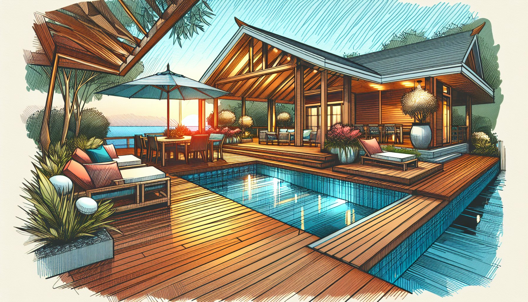 Custom wood decking ideas for creating an outdoor sanctuary with sustainable materials and expert craftsmanship.