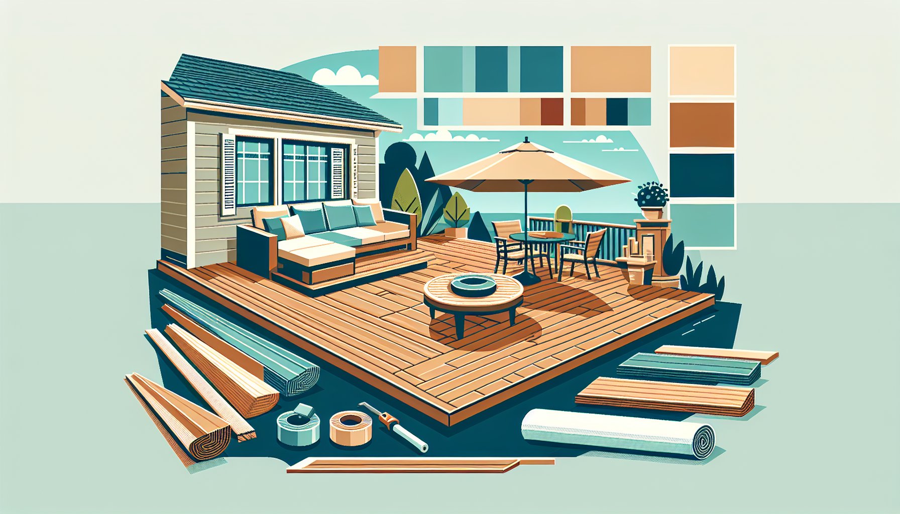 Overview of top deck installation materials, including composite and eco-friendly options for outdoor living spaces by Custom Decks LLC.