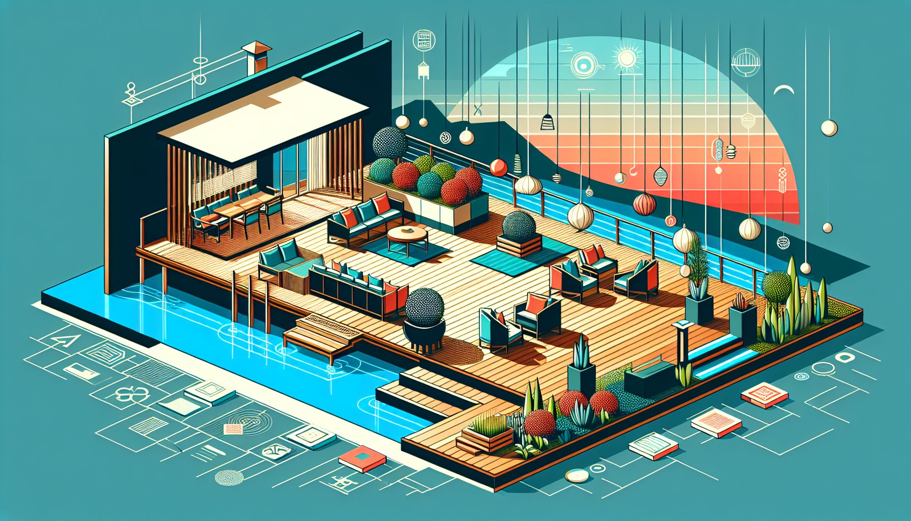 Top 7 luxury deck design trends for 2025: eco-friendly materials, smart technology, outdoor living rooms, and customizable features.