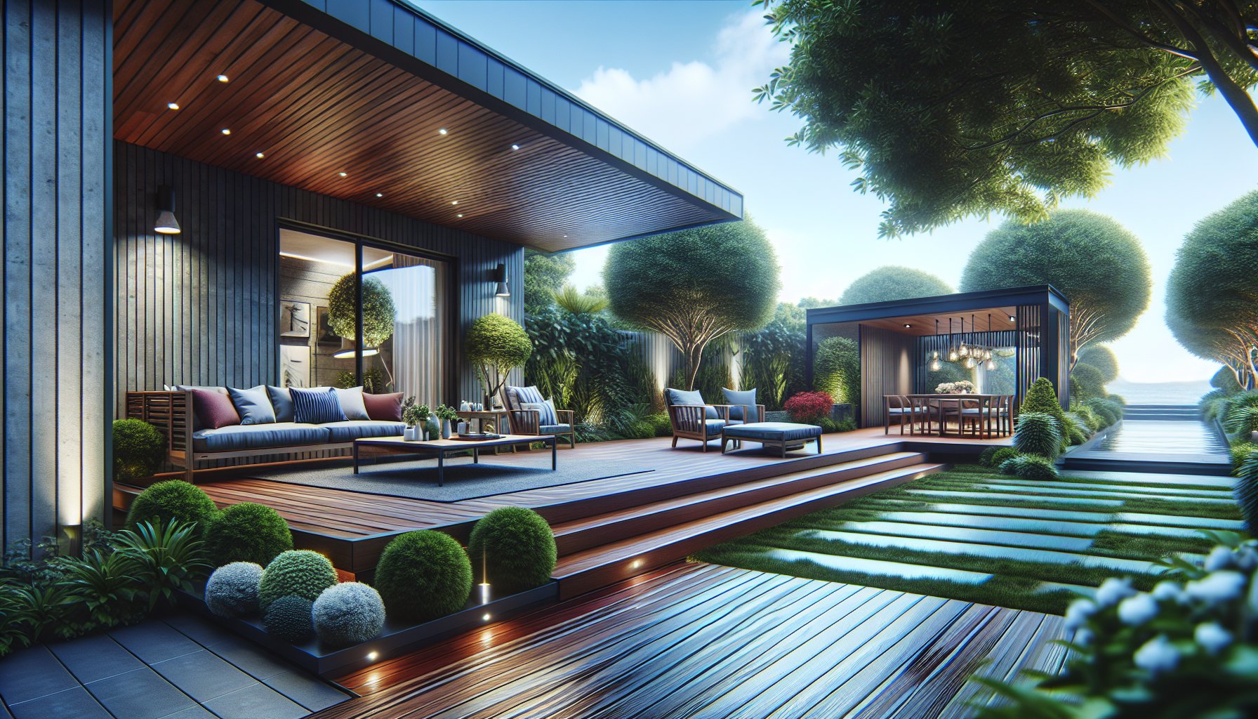 Innovative custom deck features for 2025: multifunctional furniture, smart tech, and nature-inspired materials for outdoor living.