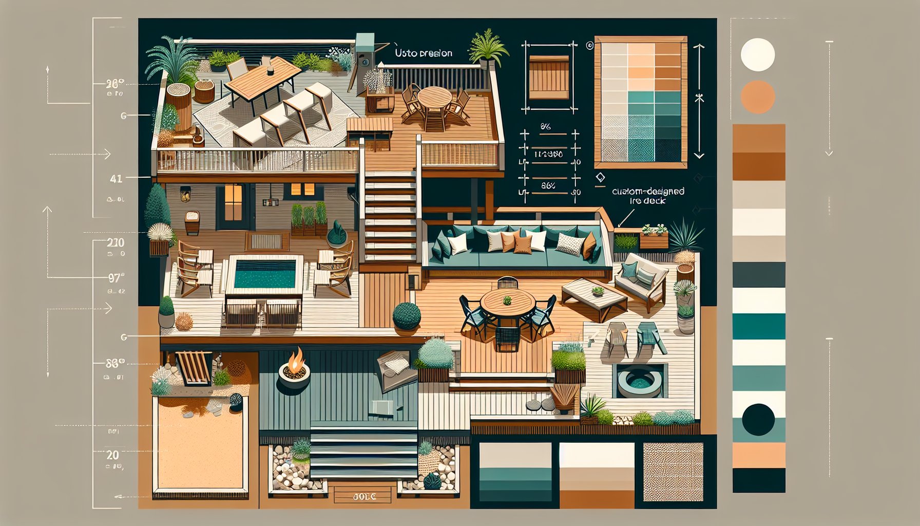 10 inspiring custom deck ideas for outdoor living, featuring sustainable designs and family-friendly options by Custom Decks LLC.