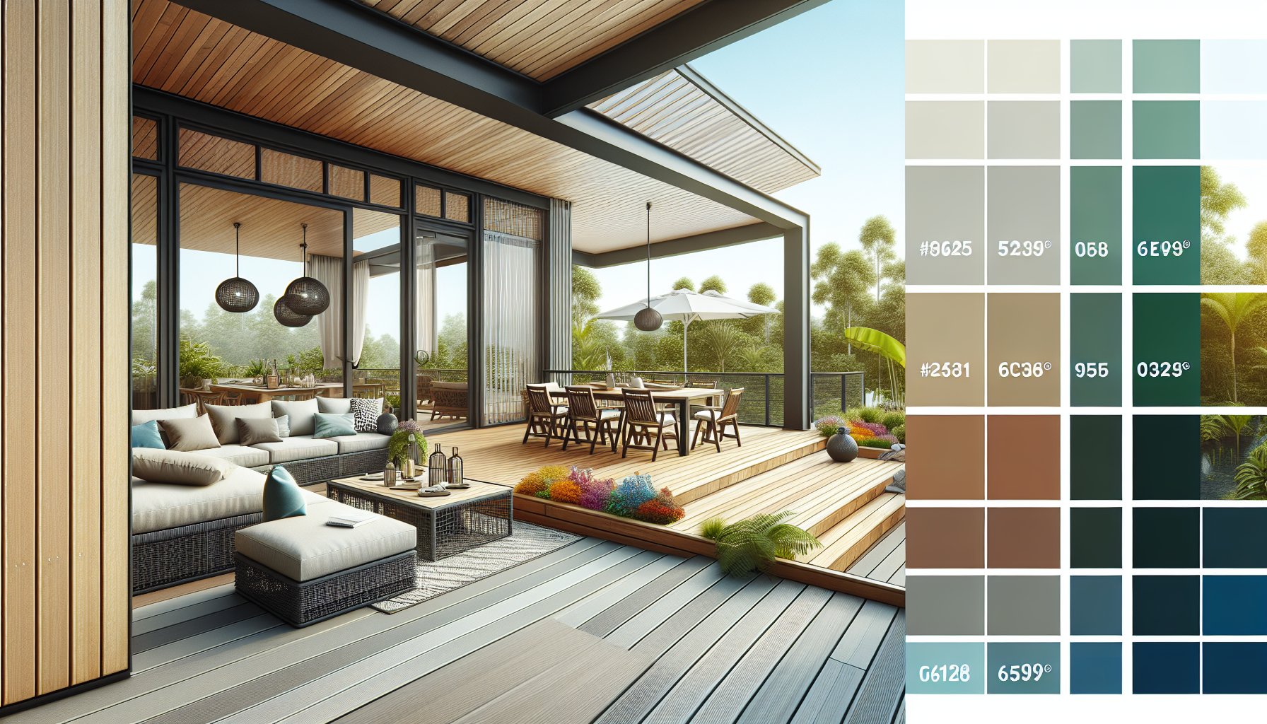 Comparison of wood, composite, and PVC decking materials for enhancing outdoor living spaces in custom decks.