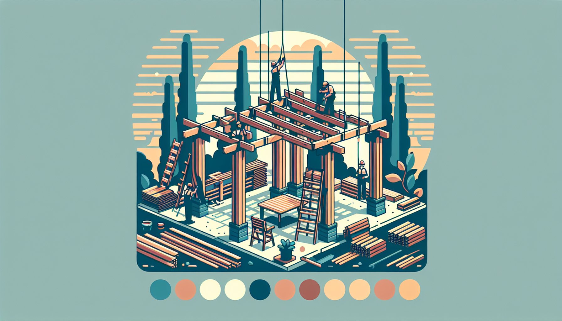 Modern pergola showcasing a customized design that enhances outdoor spaces to match lifestyle and aesthetic preferences.