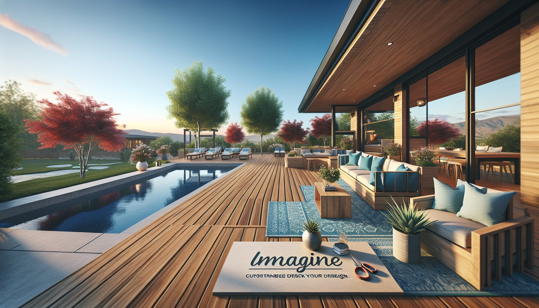 Custom deck designs for personalized outdoor spaces using sustainable materials and easy maintenance options for outdoor living.