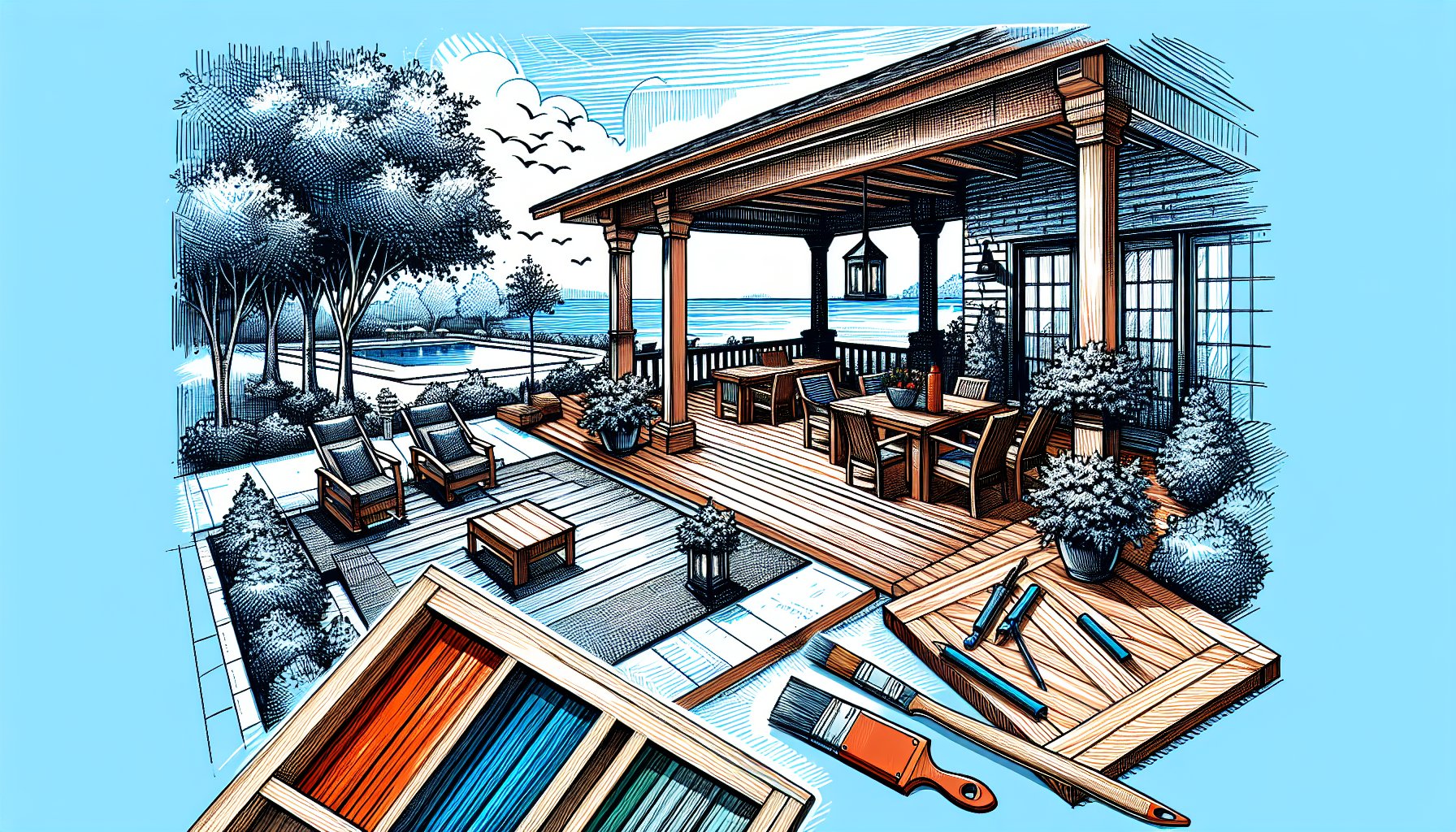 Custom decks showcasing personalized design and craftsmanship for quality outdoor living spaces.