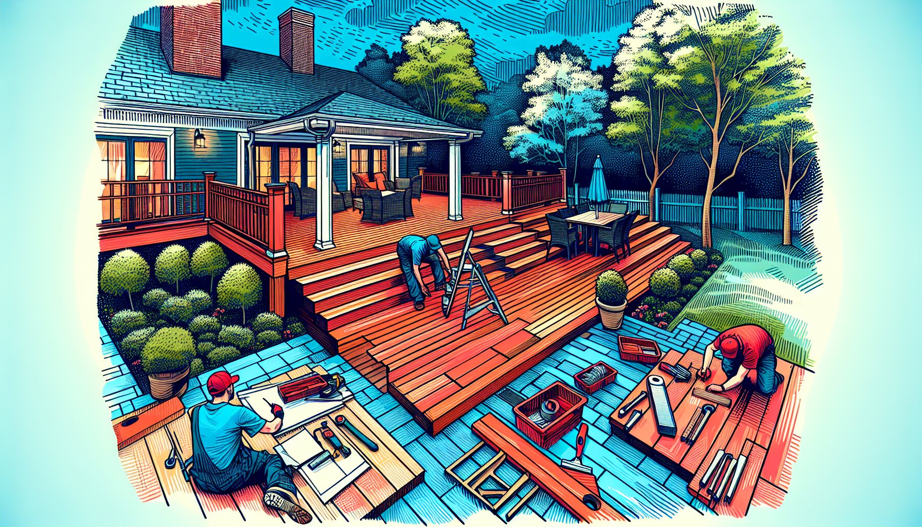 Professional deck installation by Custom Decks LLC ensures quality craftsmanship and enhances your outdoor living space, unlike DIY.