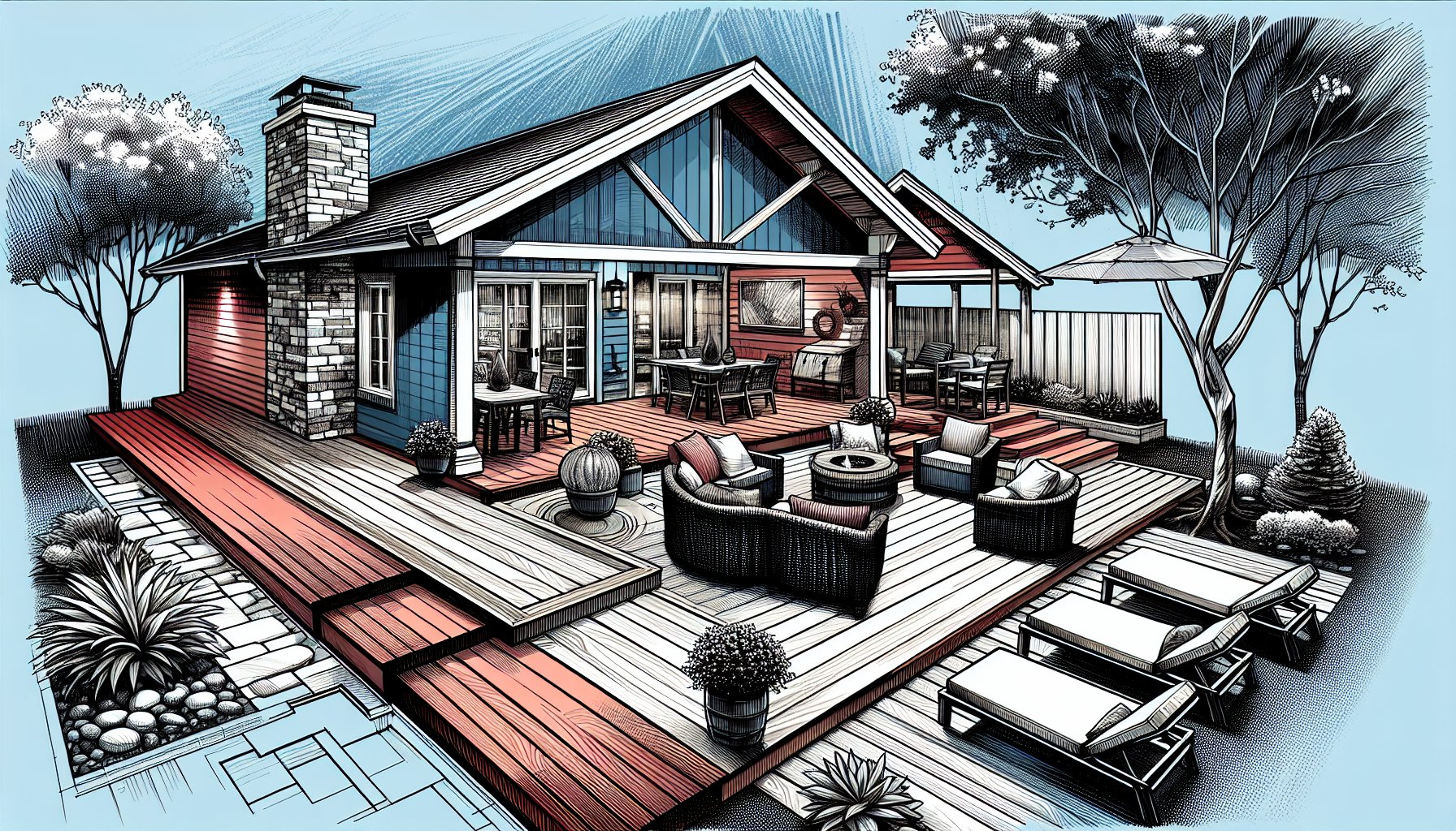 Detailed breakdown of deck installation costs for creating a custom outdoor living space and backyard sanctuary.