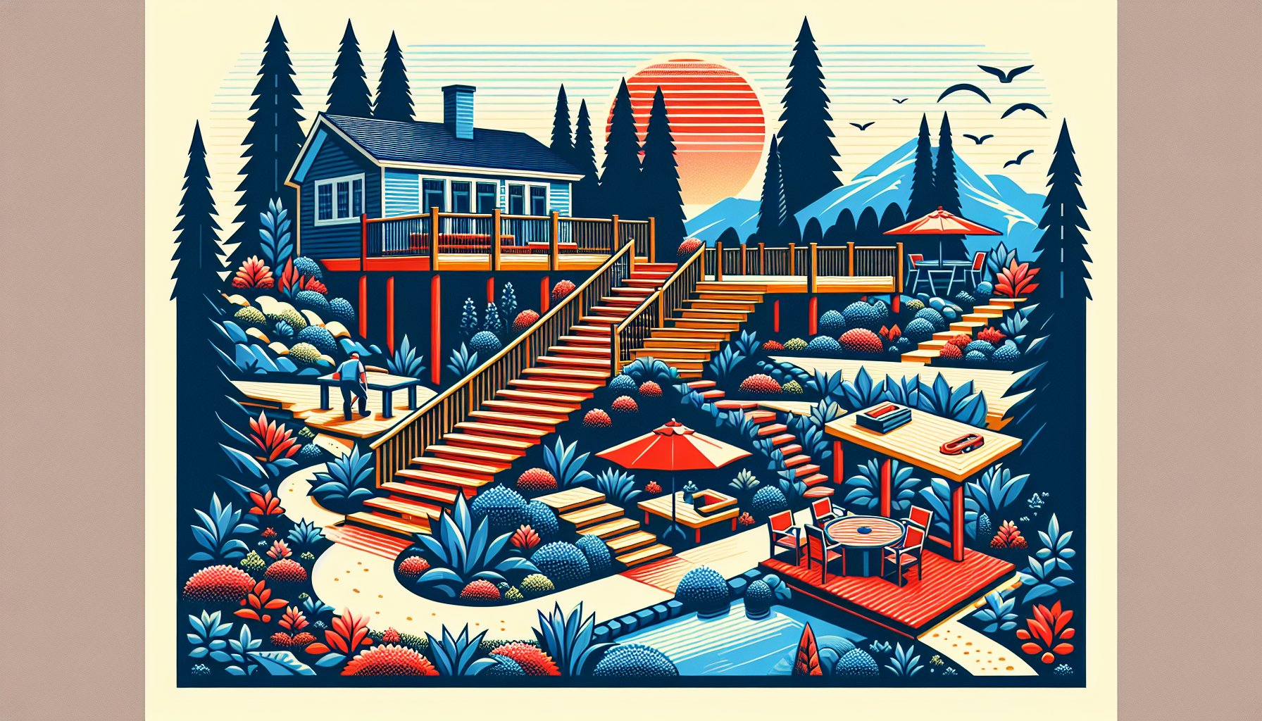 Guide to preparing your yard for a custom deck installation, integrating landscaping for an outdoor sanctuary in Iowa.