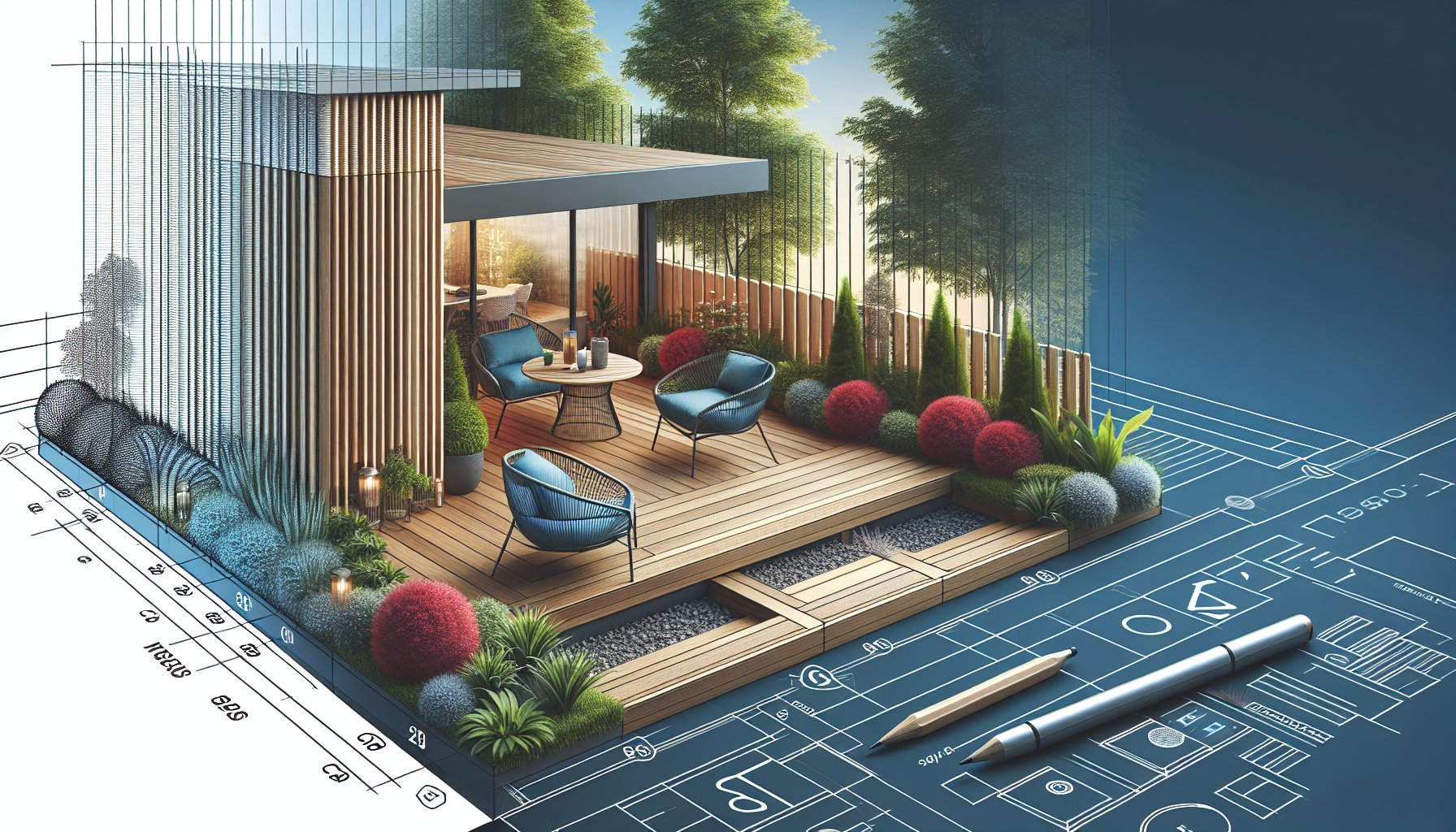 Creative deck installation for small spaces using sustainable materials and multi-purpose features, by Custom Decks LLC, 2025 trends.