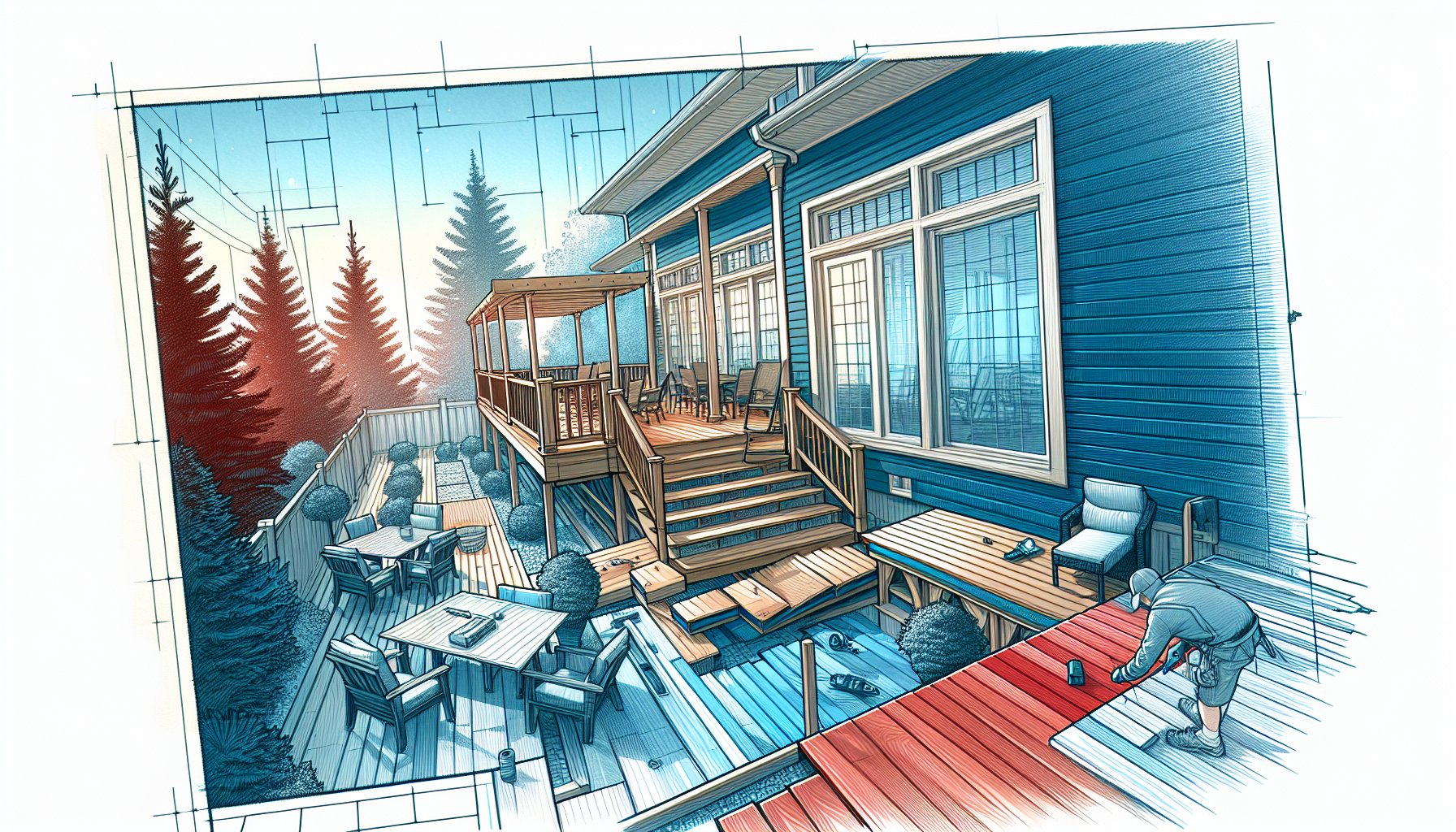 Guide to choosing deck installation materials: Trex composite, cedar, redwood, and sustainable options for outdoor living.